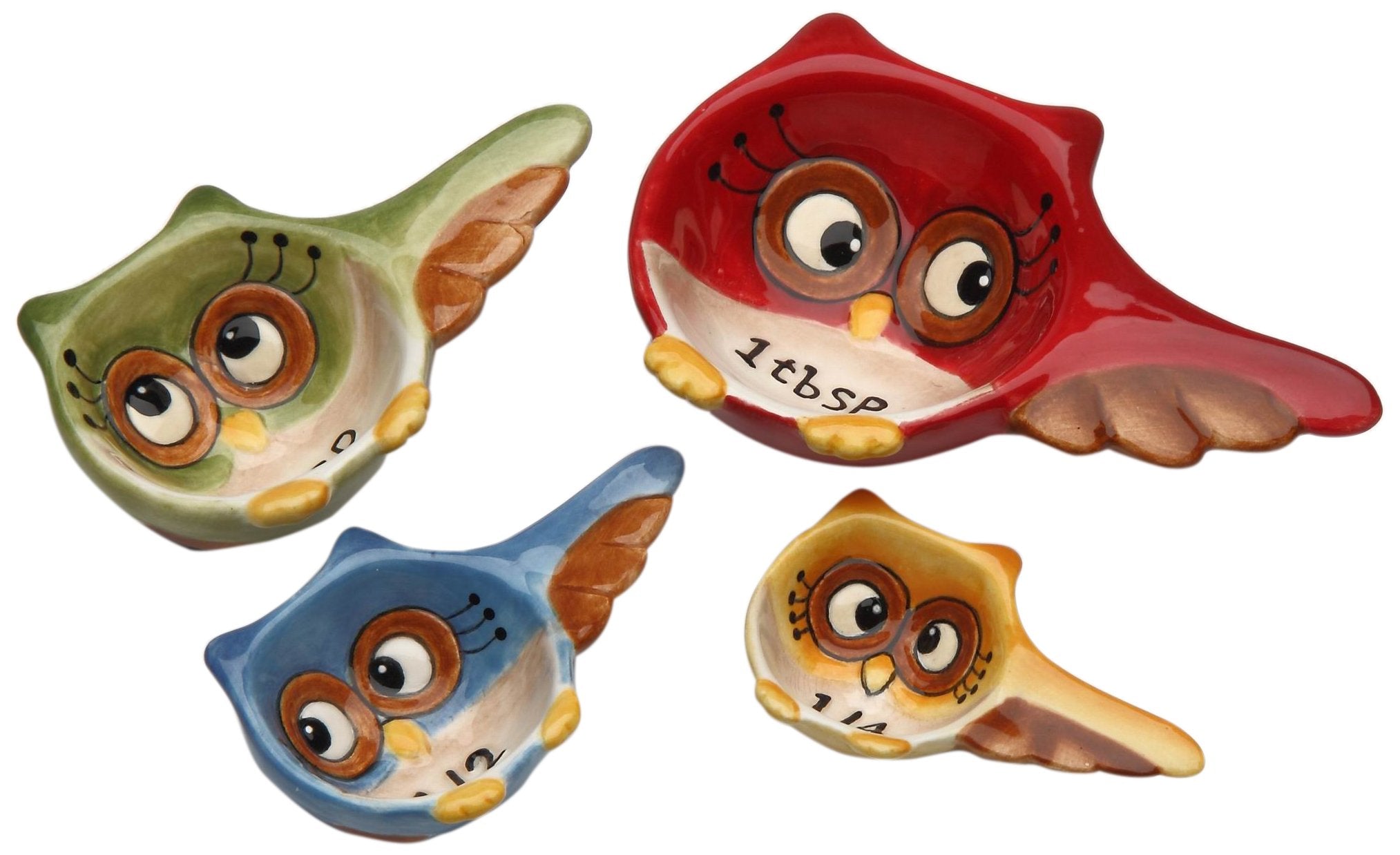 Cosmos Gifts 10910 Owl Measuring Spoon 4 Piece Set
