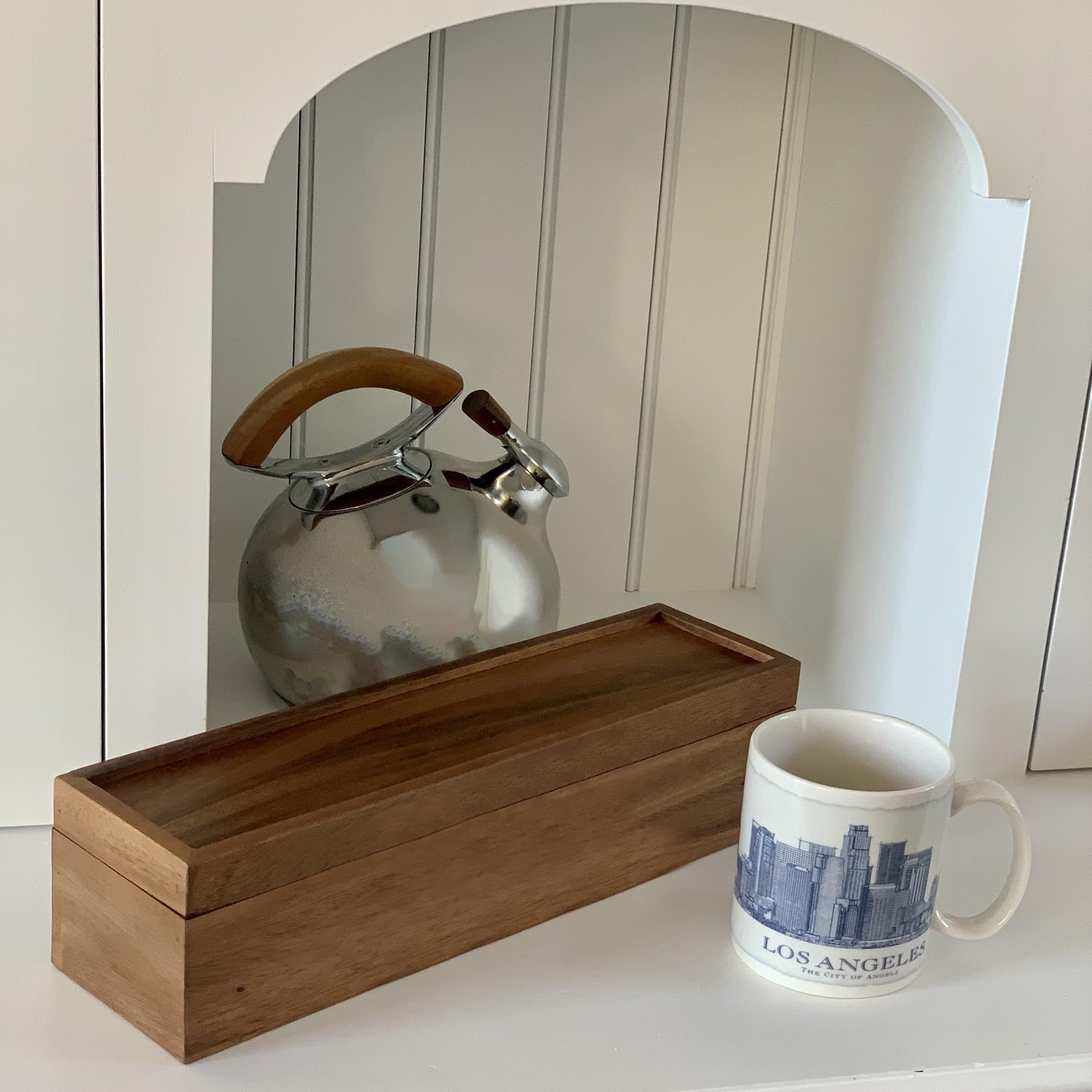 Ironwood Gourmet 5 Compartment Large Organizer Tea Box, 15.25'' X 3.75'' X 4''