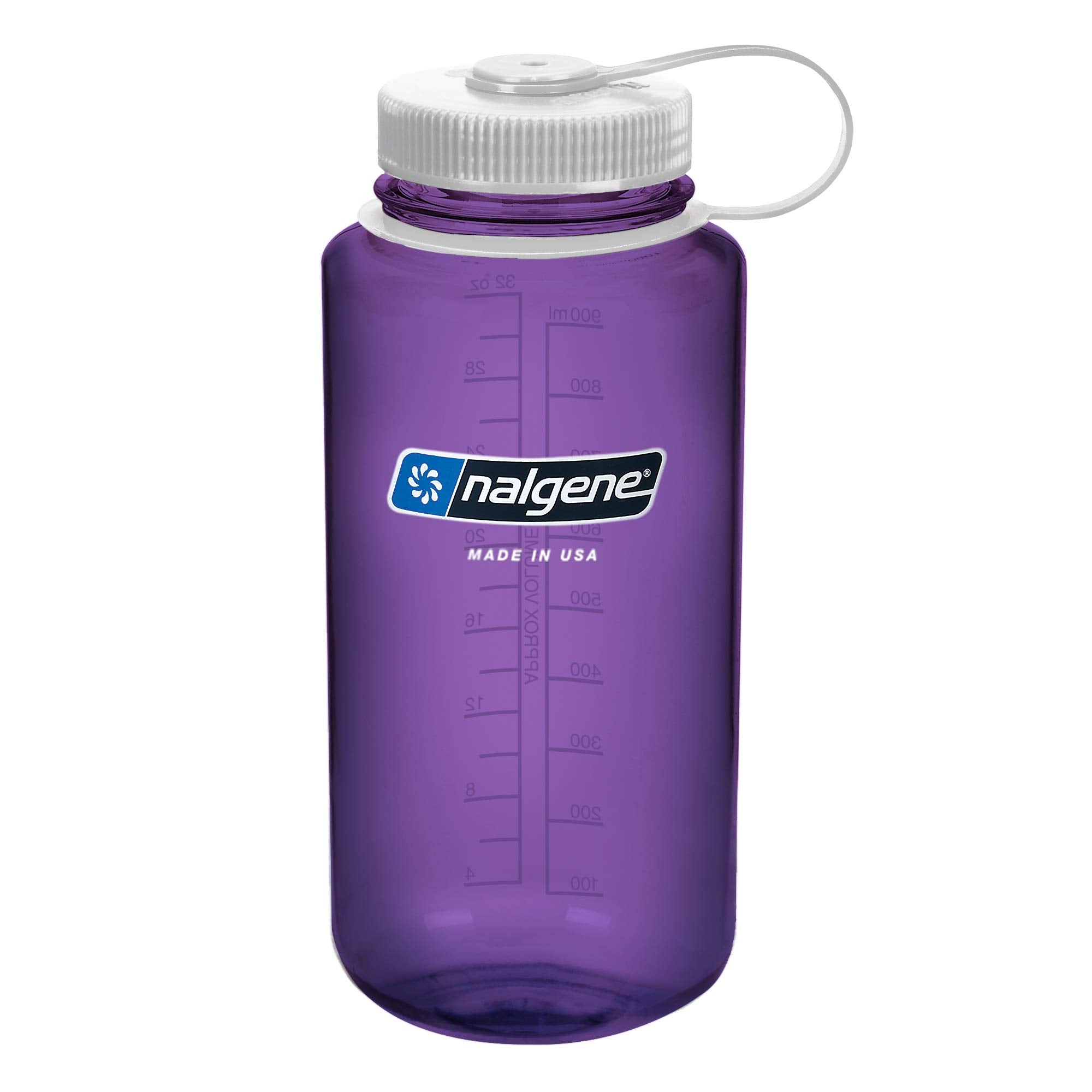 Nalgene Sustain Tritan Bpa-Free Water Bottle Made With Material Derived From 50% Plastic Waste, 32 Oz, Wide Mouth, Purple