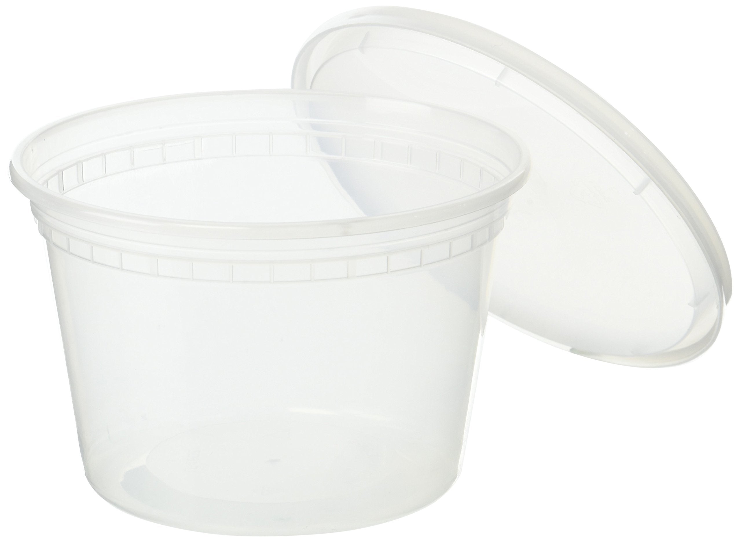 Edi [16 Oz, 50 Sets] Plastic Deli Food Storage Containers With Airtight Lids | Microwave-, Freezer-, Dishwasher-Safe | Bpa Free
