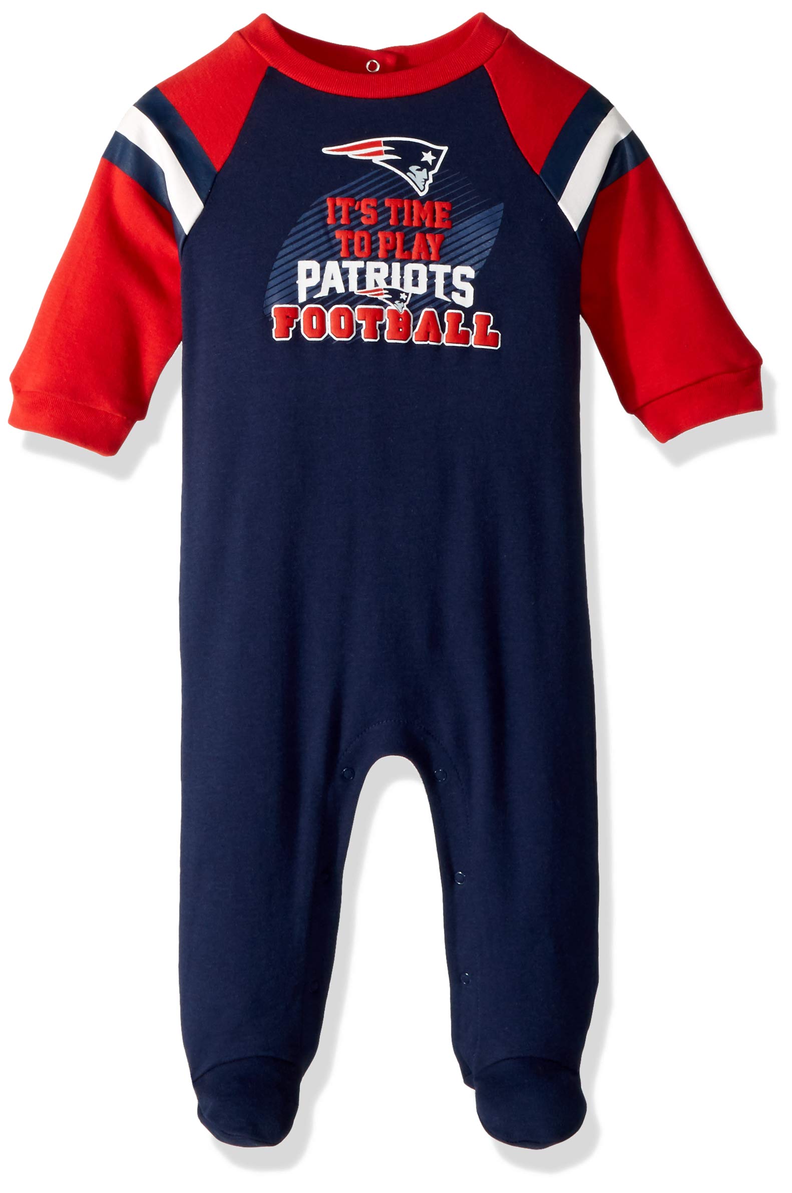 Nfl Baby Boys Team Sleep And Play Footie, Team Color, 3-6 Months Us