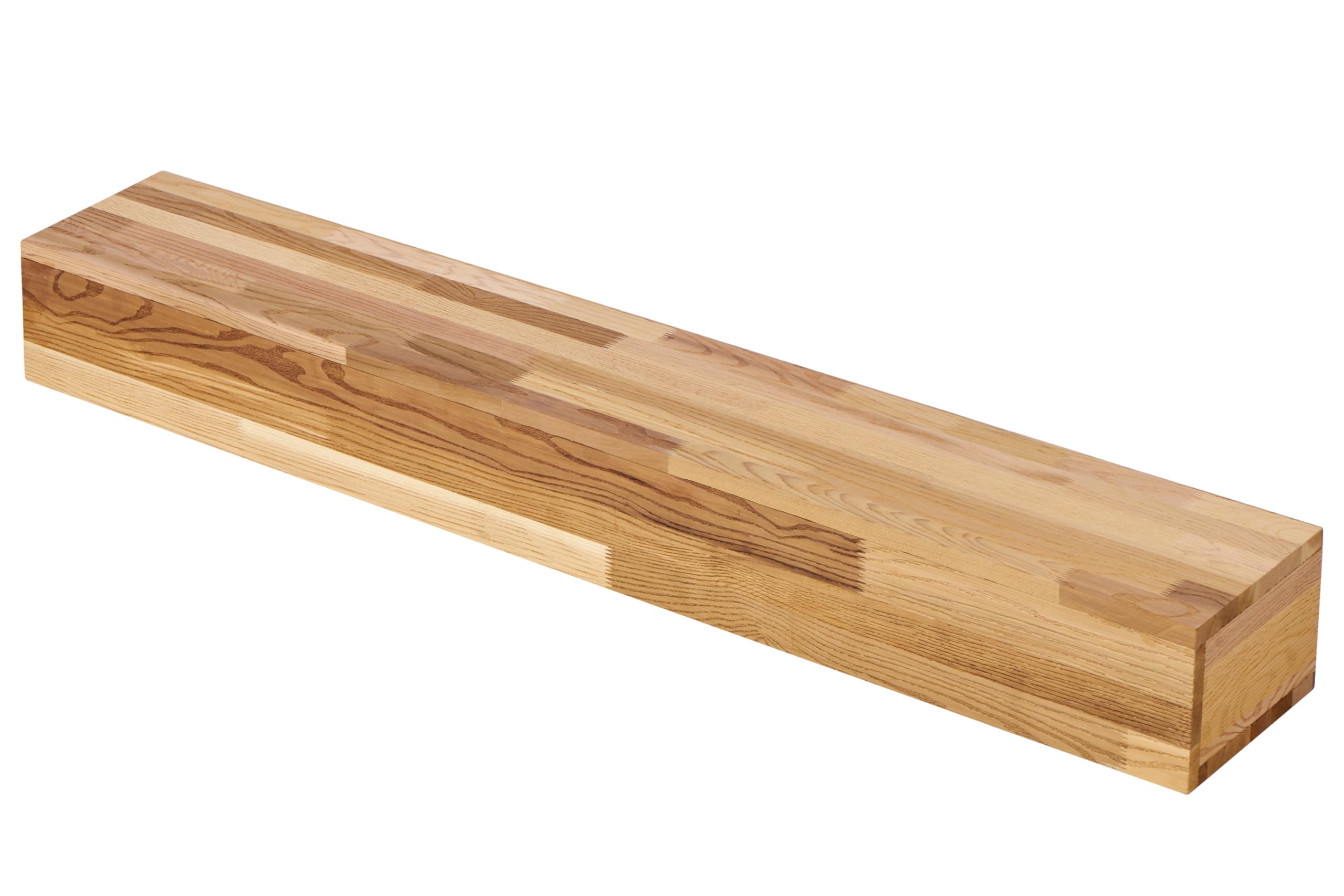 60'' Western Red Cedar Wood Fireplace Mantel | Wall-Mounted & Floating Shelf For Home Decor