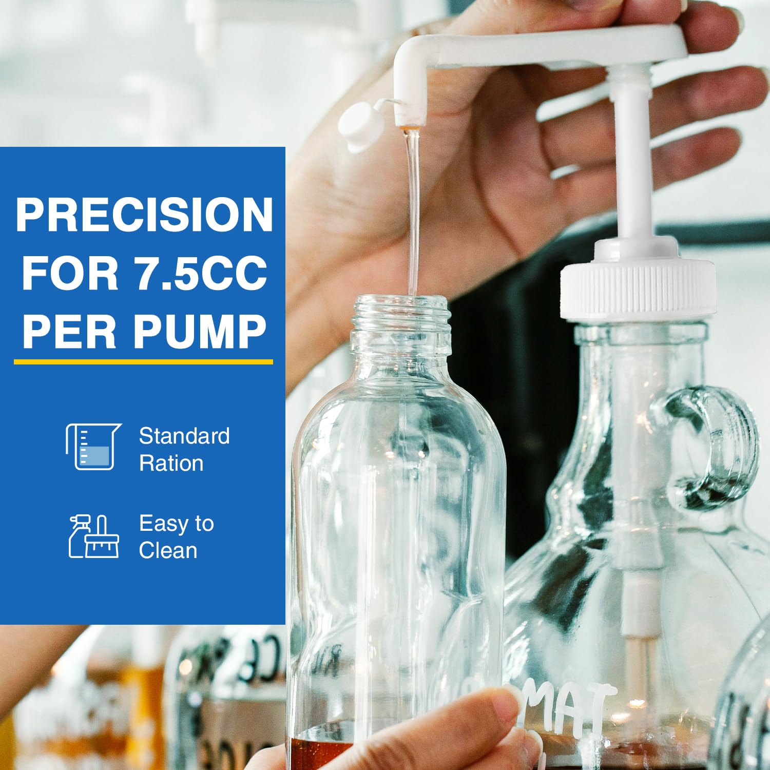 8Pcs Gallon Jug Pump Dispenser, 38-400 Leak Proof Pump For Gallon Jug - Lotion Shampoo Pump Cap Included, Fits 1 Gallon Bottle 6