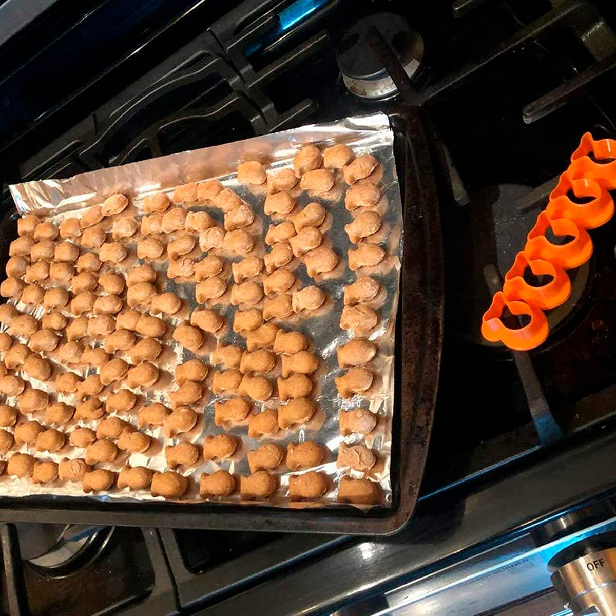 Fish Cookie Cutter Multi X5 - Plastic Red Fish Cutters For Cookies, Dough, Bread, Soft Fruits, Soft Veggies And More - Cutters F