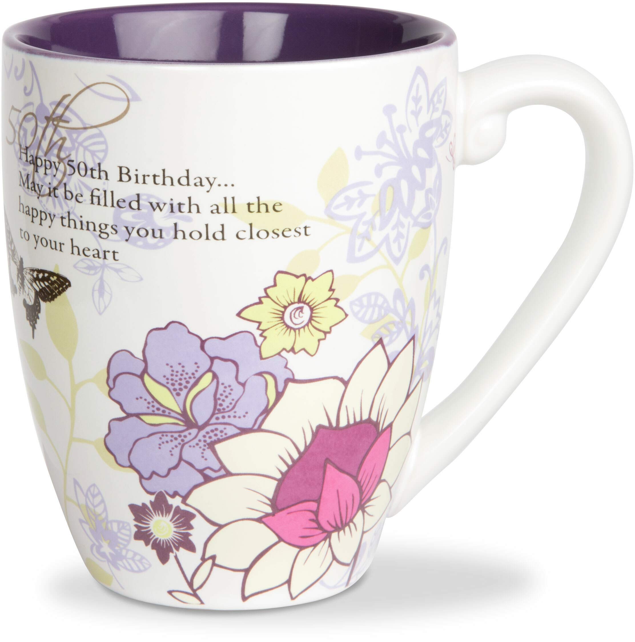 Pavilion Gift Company Mark My Words 50Th Birthday Mug, 4-3/4-Inch, 20-Ounce Capacity, Multicolor, 1 Count (Pack Of 1)