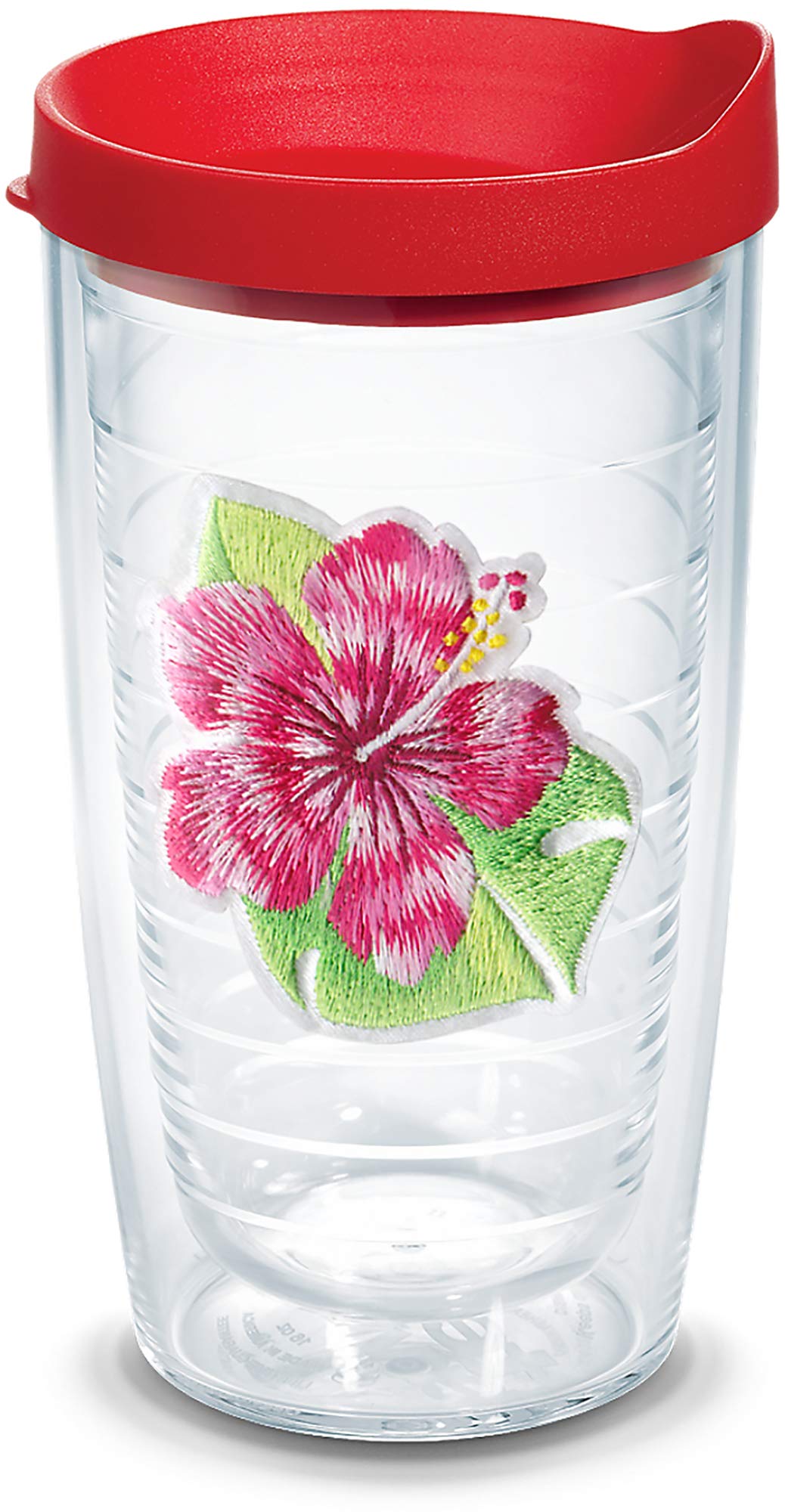 Tervis Tropical Hibiscus Collection Made In Usa Double Walled Insulated Tumbler Travel Cup Keeps Drinks Cold & Hot, 16Oz, Island