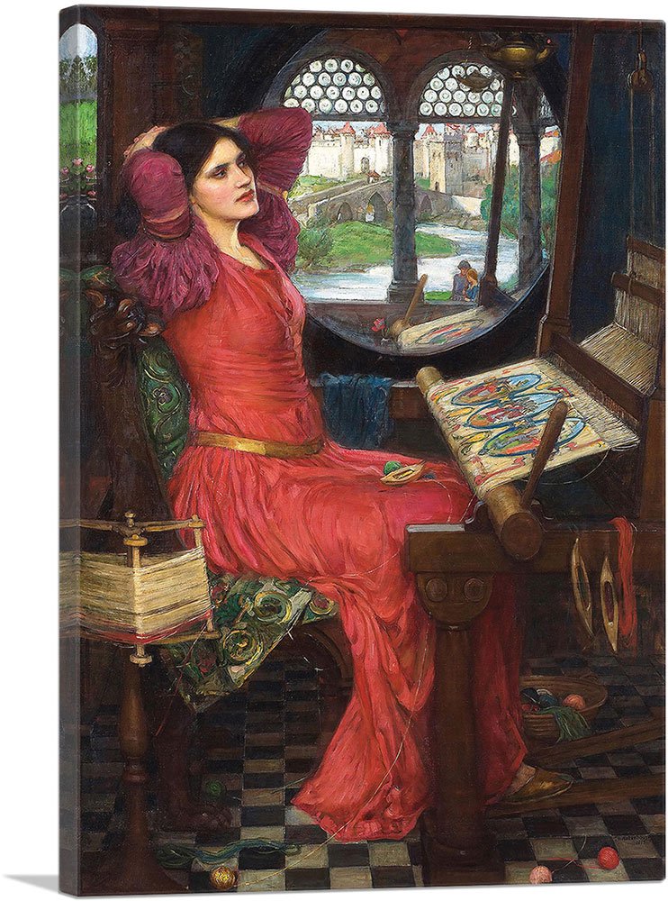 Artcanvas I Am Half-Sick Of Shadow Said The Lady Of Shalott 1915 Canvas Art Print Stretched Framed Painting Picture Poster Gicle