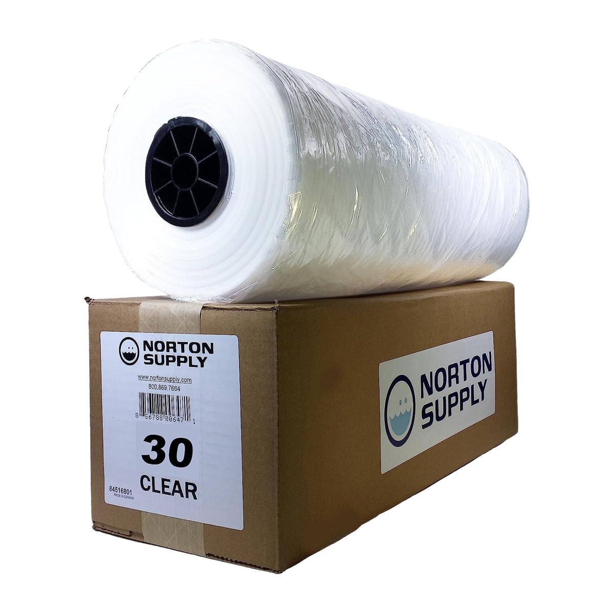 Norton Supply Dry Cleaning Poly Bags - Transparent Plastic Garment Cover, 30'' Long, 100 Gauge Thickness, Suit Packing, Travel &
