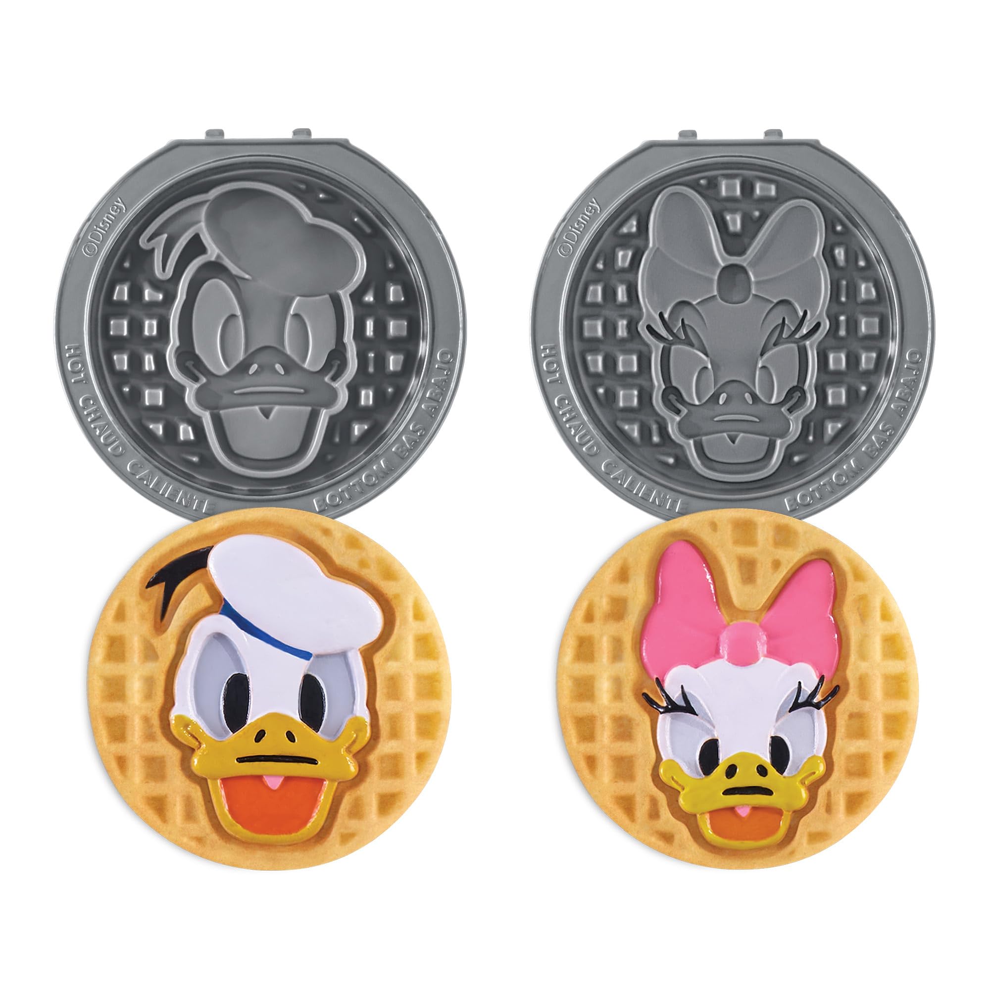 Disney | Dash MultiMaker Mini System Removable Plate Sets - Easy-to-Swap Plates for Your Waffle Maker - Set of 2, Donald & Daisy