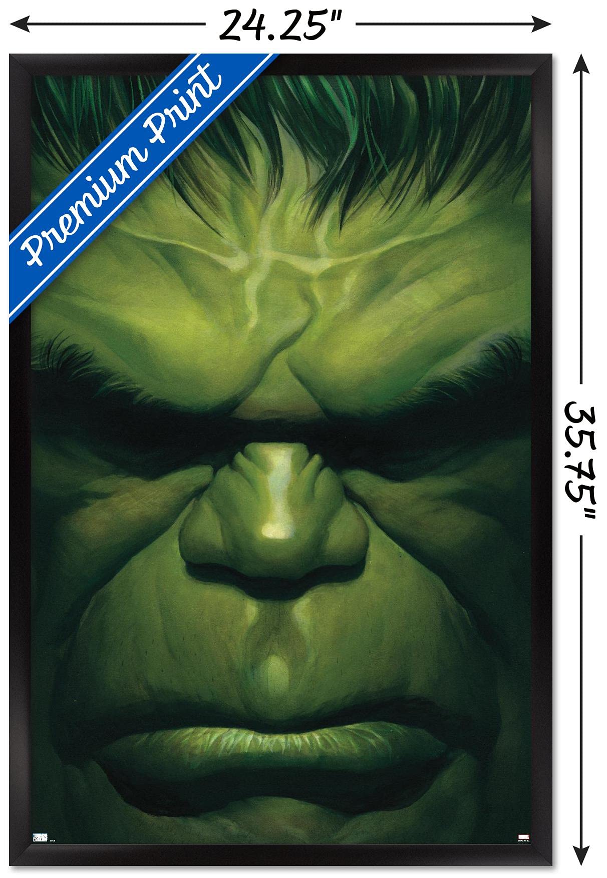 Trends International Marvel Comics - Hulk - The Immortal Hulk #18 Wall Poster, 22.37'' X 34.00'', Black Framed Version
