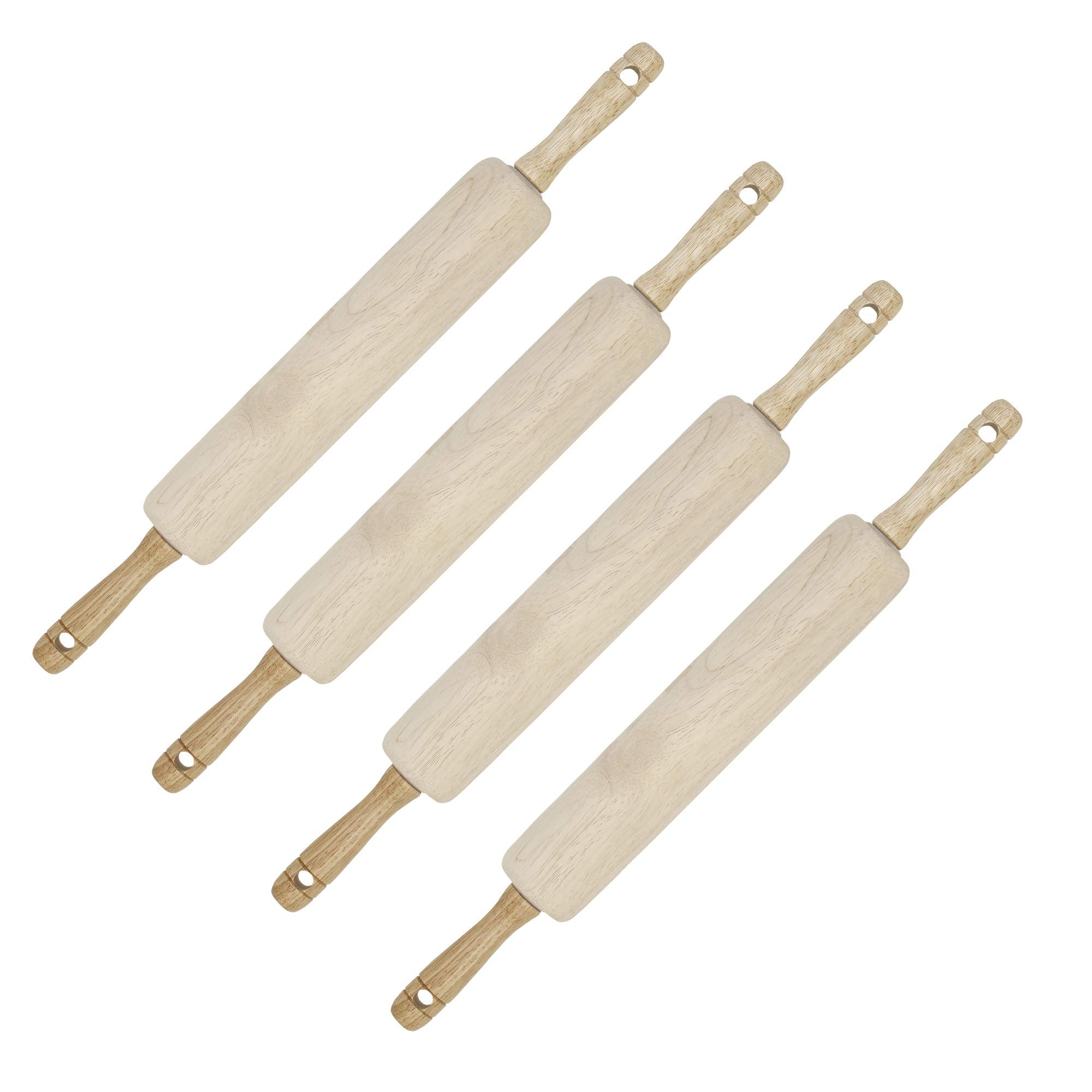 Goodcook Wood, 4 Pack Classic Rolling Pin, 1725