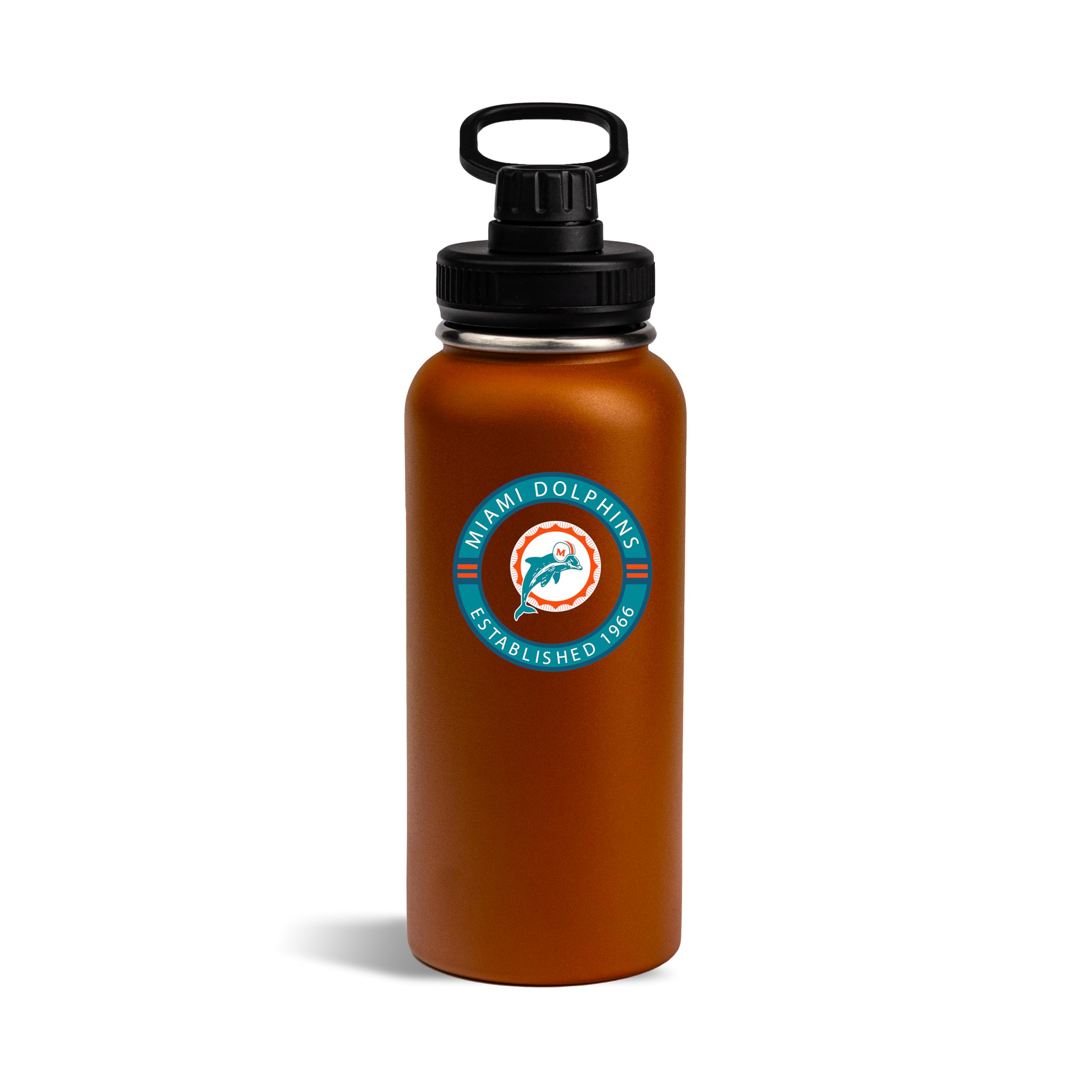 The Memory Company Officially Licensed NFL - Miami Dolphins 32oz Team Logo Water Bottle