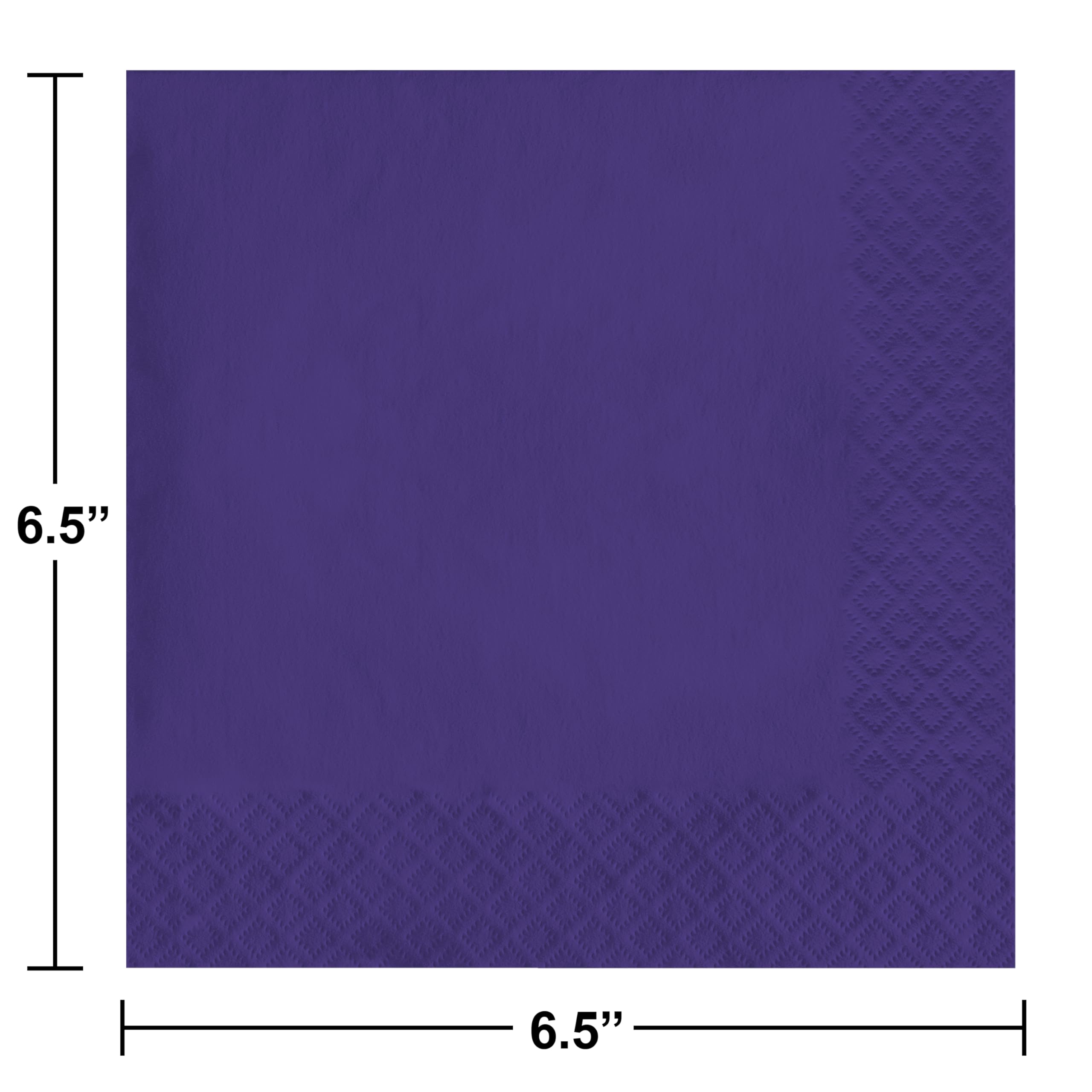 Creative Converting Lunch Napkins  One Size  Purple