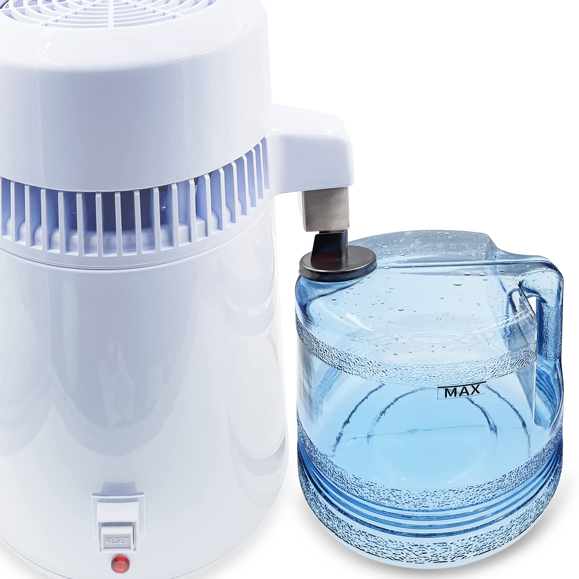 Xcivi 1 Gallon/ 4L Water Container For Distiller, Replacement Collection Bottle, Portable Plastic Gallon Pot Water Canteen, Comp