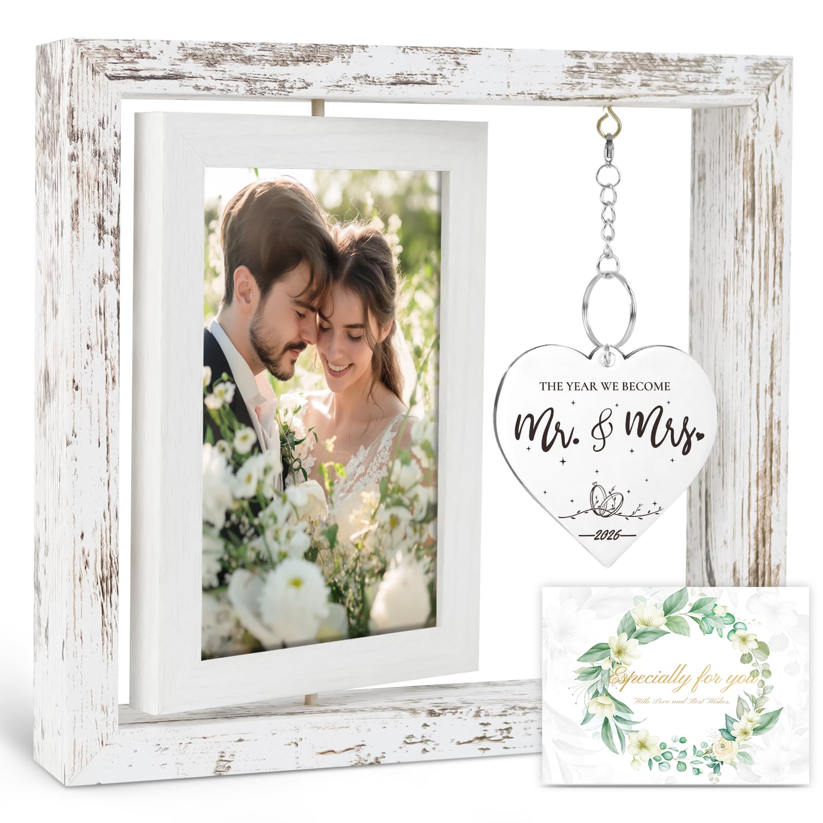 PIKPEOD Wedding Gifts for Couples 2026, Engagement Gifts for Couples, Personalized Mr and Mrs Wedding Gift for Newlyweds, Bridal