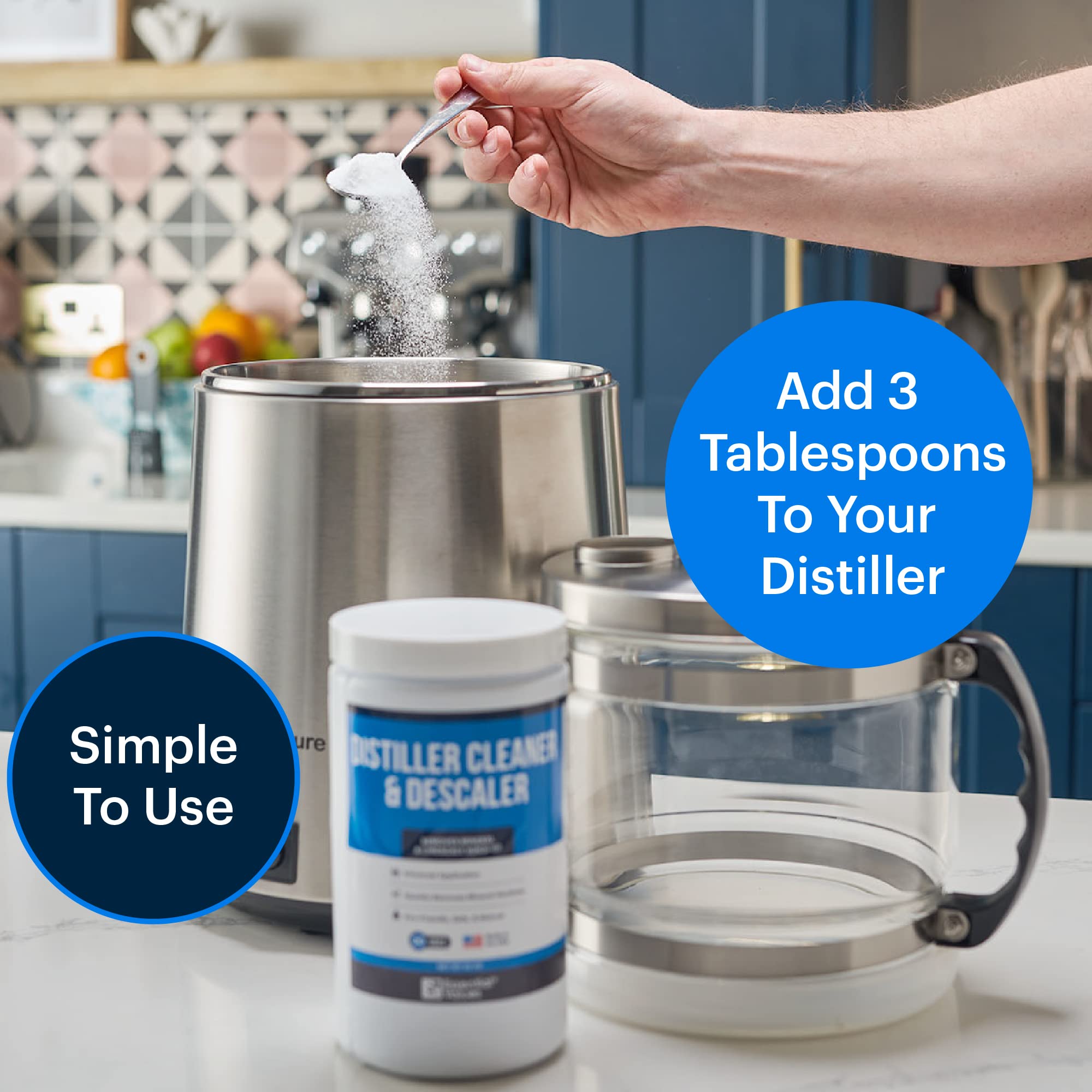 4Lb Citric Acid Powder Cleaning For Water Distillers - Bulk 4 Lbs Universal Descaler For Distilling Machines, Kettles & More - R