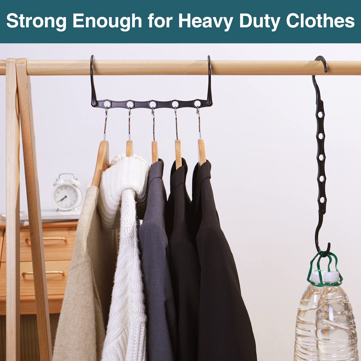 AMKUFO 6 Pack-Closet-Organizers-and-Storage  Magic-Hangers-Space-Saving-for-Clothes  Closer-Organizer-for-Closet-Organization  Space-Saver-Hanger-Organizer-for-Multipurpose  Dorm-Room-Essentials