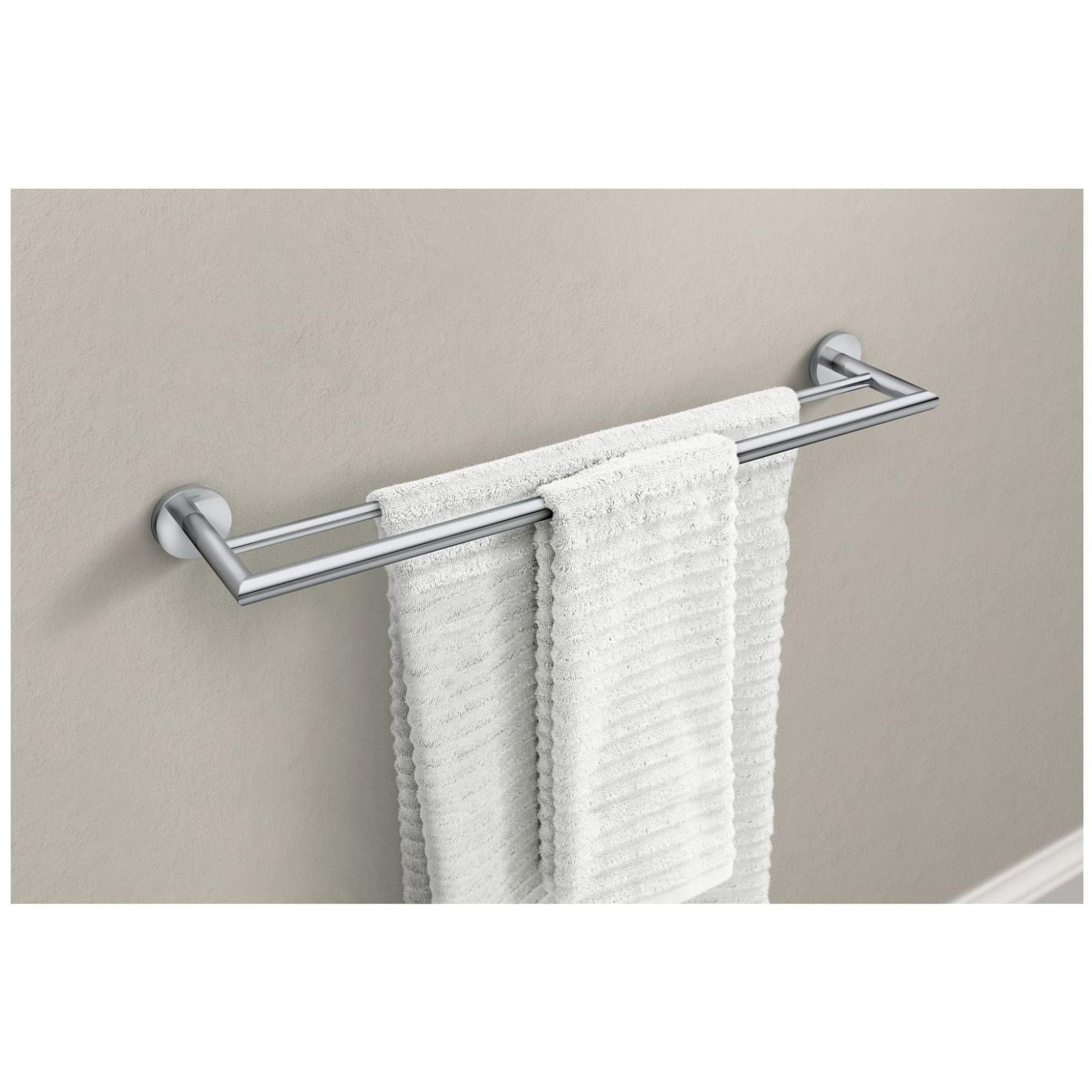 Moen Y5722Ch 24-Inch Modern Double Towel Bar, Chrome