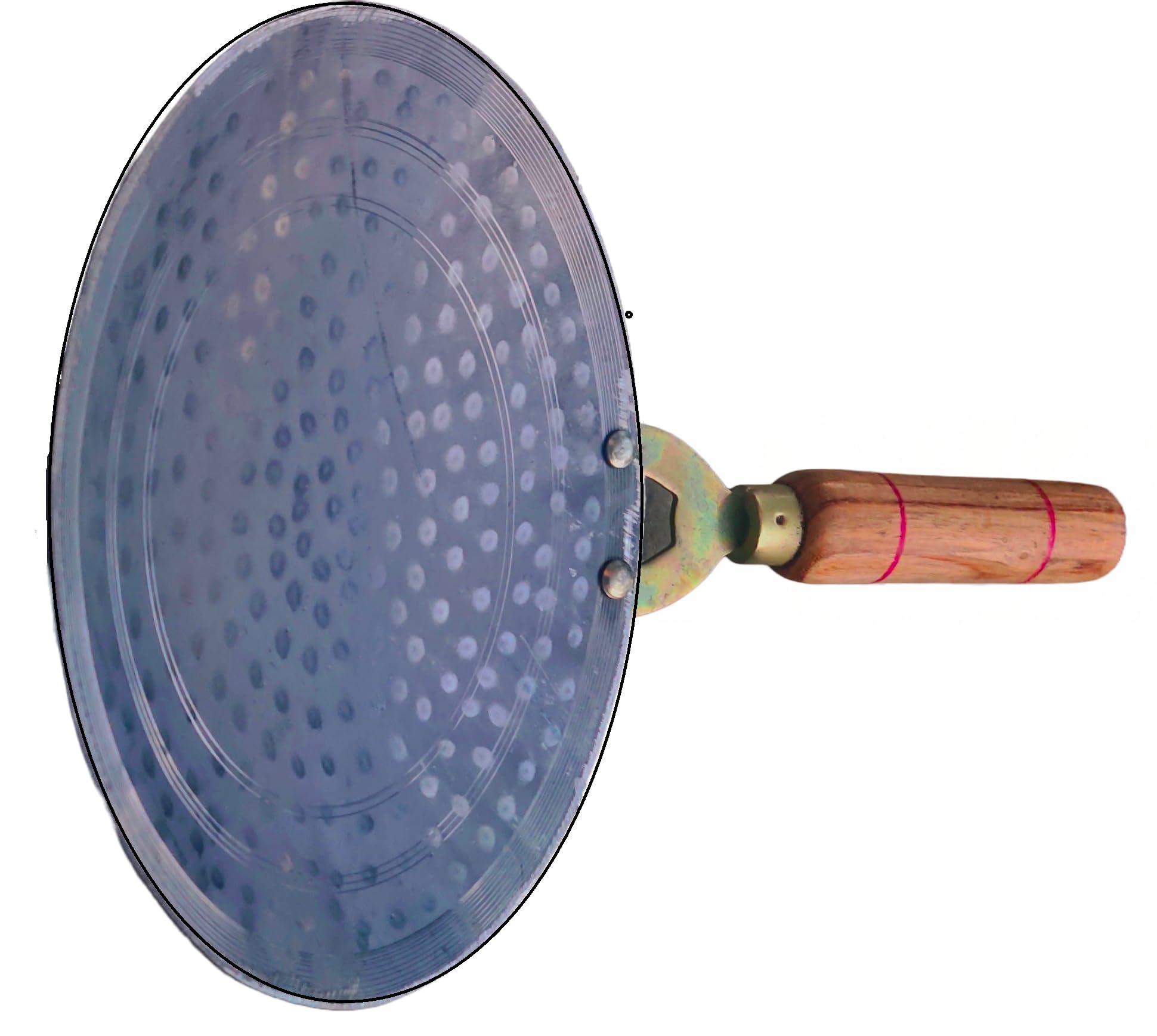 Nutlase Iron Tawa, Original Handmade Loha Iron Lokhand Roti/Chapati Tawa With Wooden Handle (Original Tawa Purchased Only Sold A