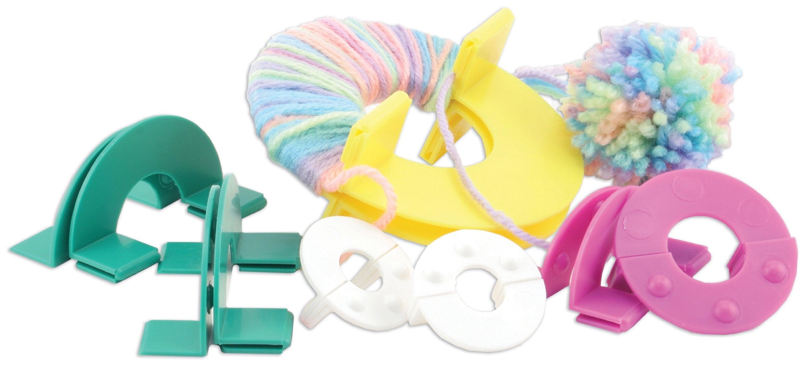 Susan Bates Easy Wrap Pom-Pom Maker, 1.25/1.75/2.25/3.5-Inch