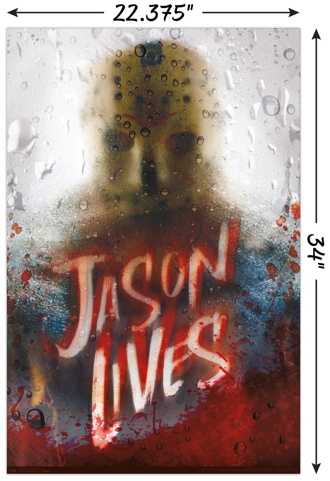 Trends International Friday The 13Th - Jason Lives Wall Poster, 22.375'' X 34'', Unframed Version