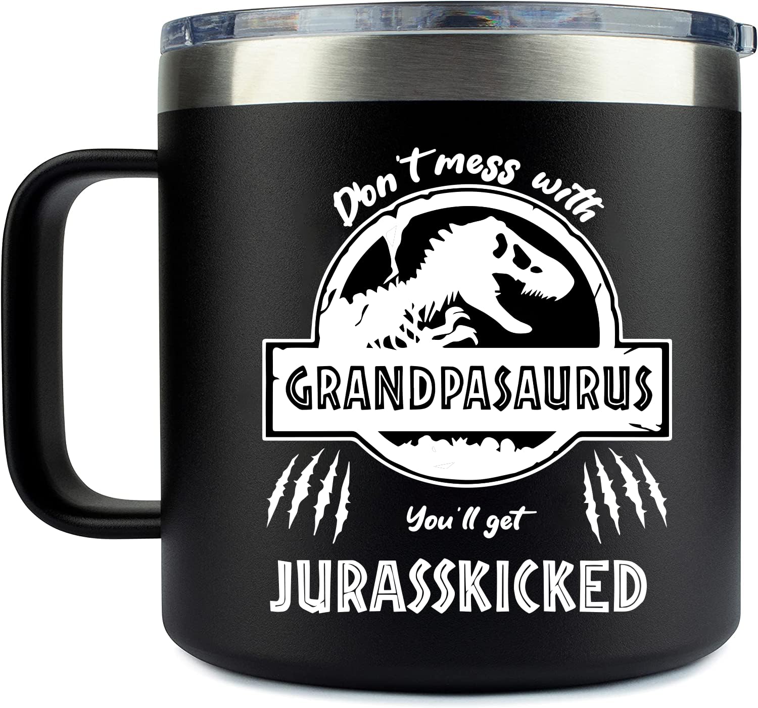 Edizzone Funny Grandpa Mug (Grandpasaurus) Grandpa Gifts - Best Grandpa Birthday Gifts - Gifts For Grandpa From Granddaughter Gr