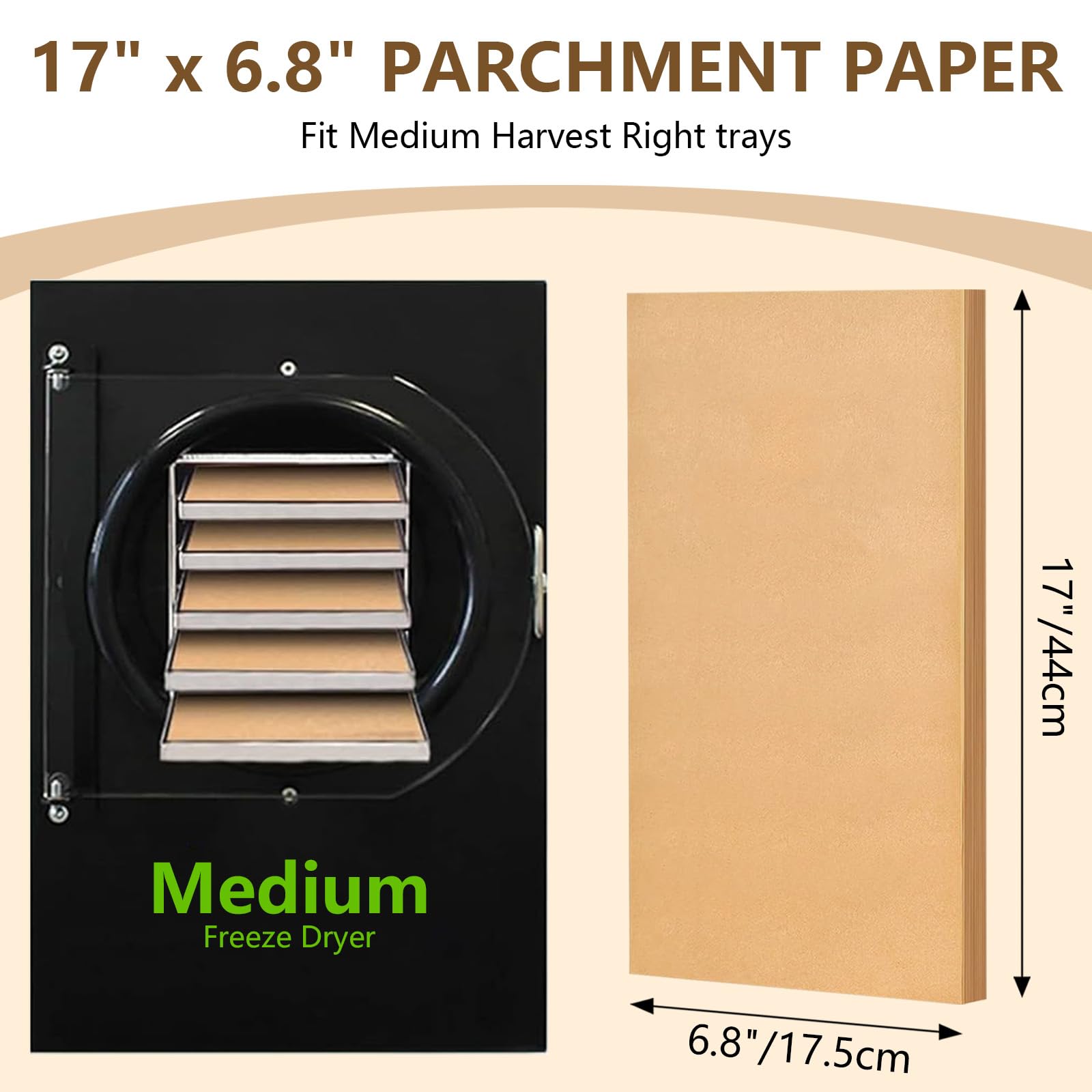 Tray Mats Set For Harvest Right Freeze Dryer Medium Trays, Harvest Right Freeze Dryer Accessories, Freeze Dryer Parchment Paper