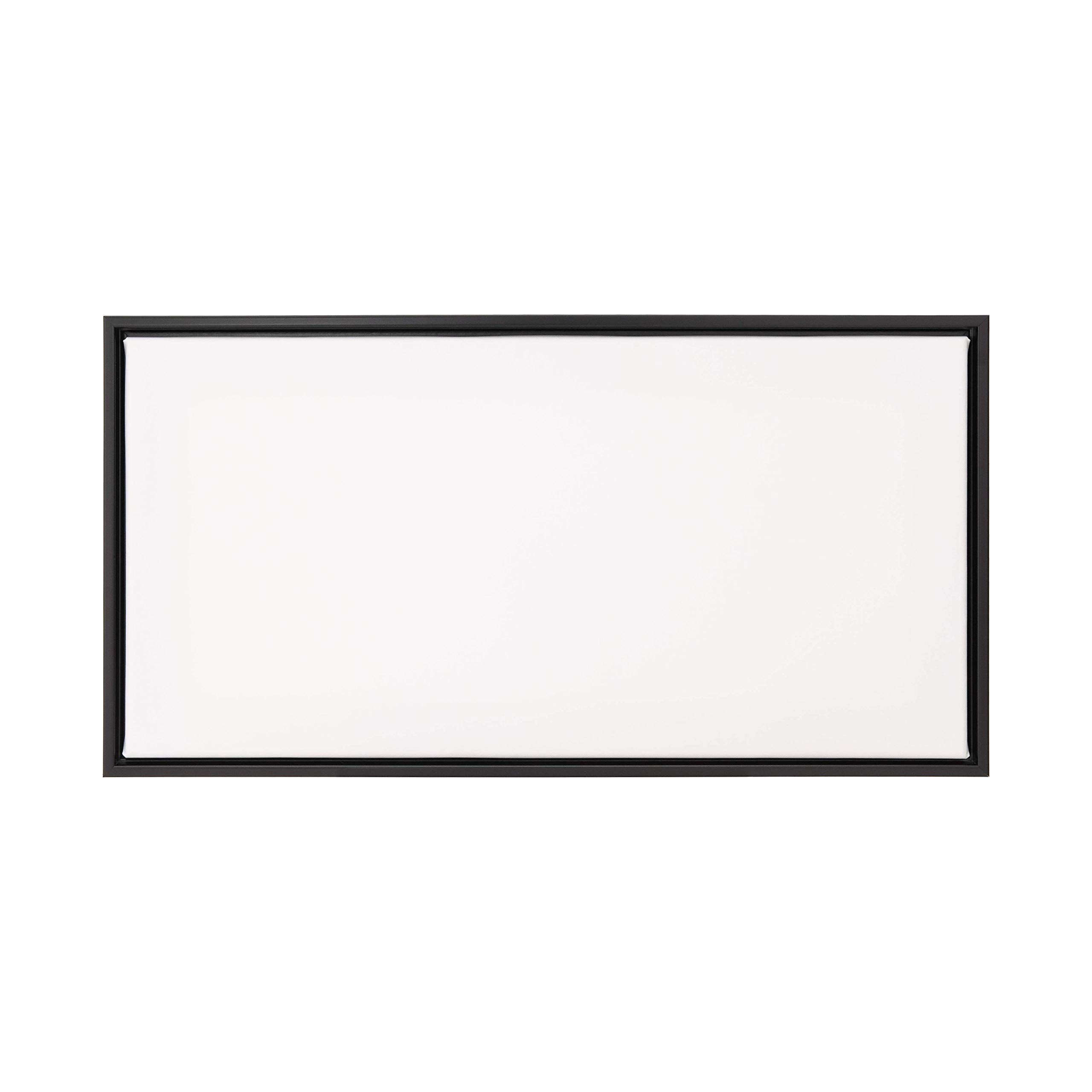 Pixy Canvas 20x40 inch Floater Frame for Canvas Paintings. 12 Colors. Floating Frame fits 5/8''  3/4'' & max 7/8'' Deep Stretched Canvas & Wood Panels (Black  20 x 40 inch)