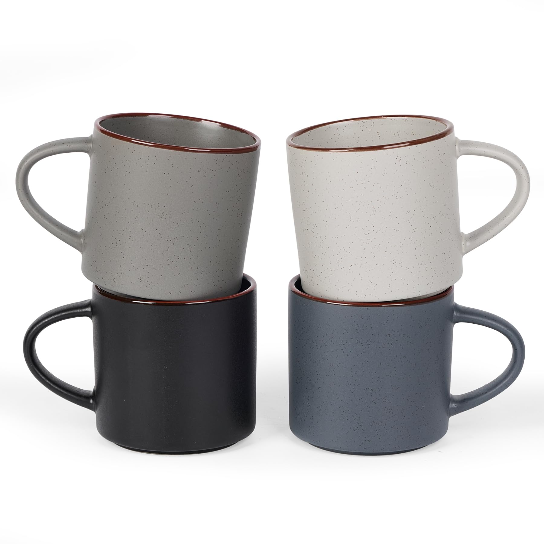 famiware Coffee Mugs Set of 4, Nebula 14oz Coffee Mugs Ceramic Cup Set