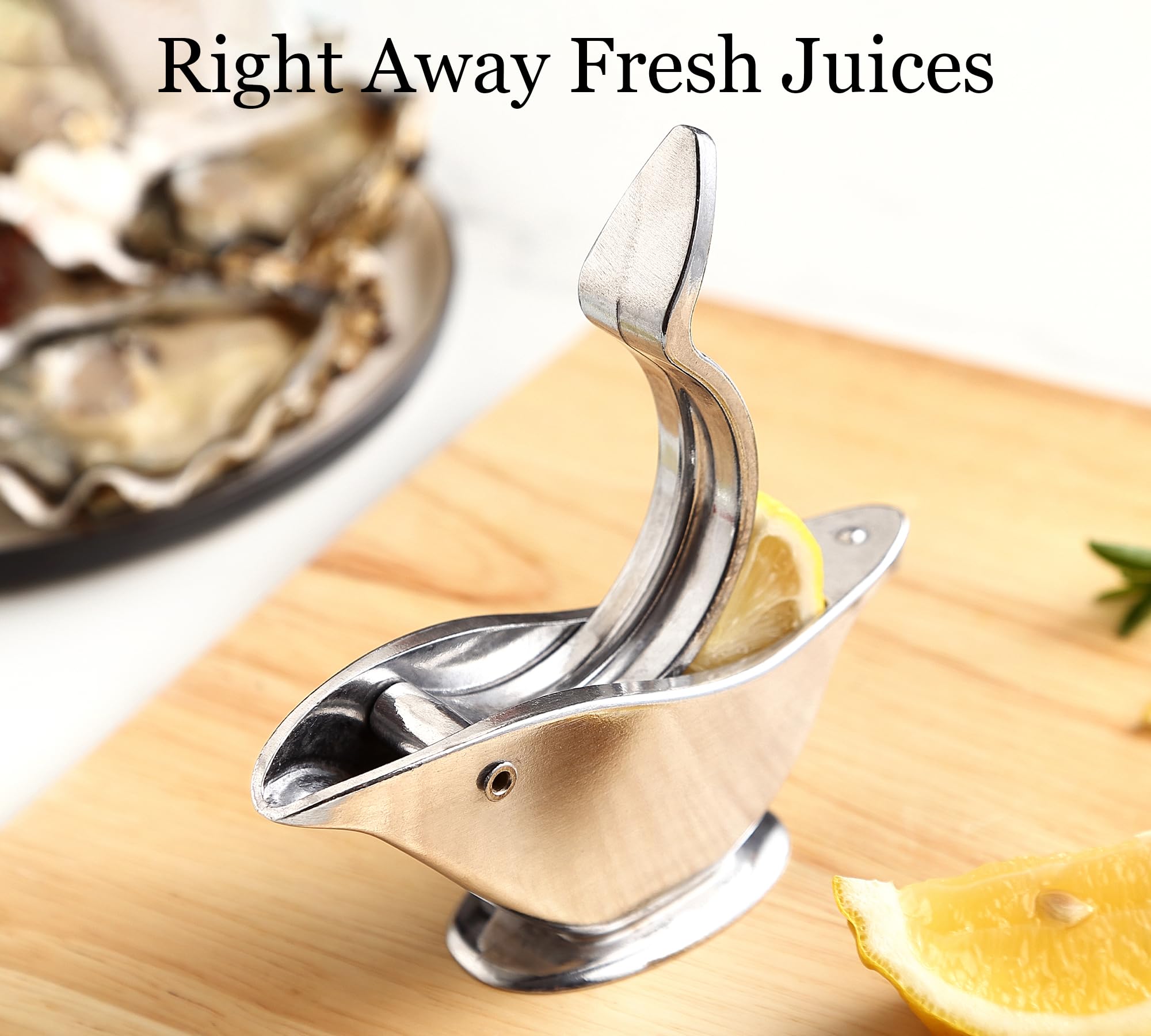 Domonic Home Stainless Steel Bird Lemon Squeezer - Heavy Duty Manual Juicer for Lemons & Limes