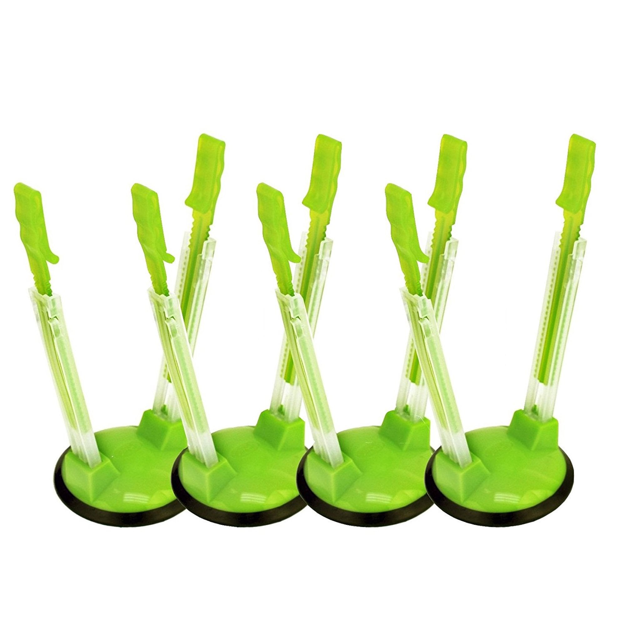 Jokari Original Adjustable Baggy Rack Stand 4 Pack. Prop Plastic Ziploc Freezer Storage Bags Open Hands-Free To Pour Leftovers,