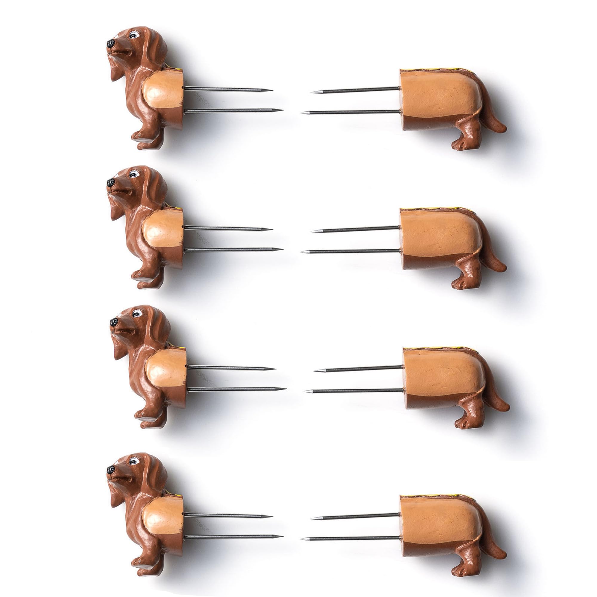 Outset Corn Holders, Dachshund Design, Set of 4 Dog Corn Handles