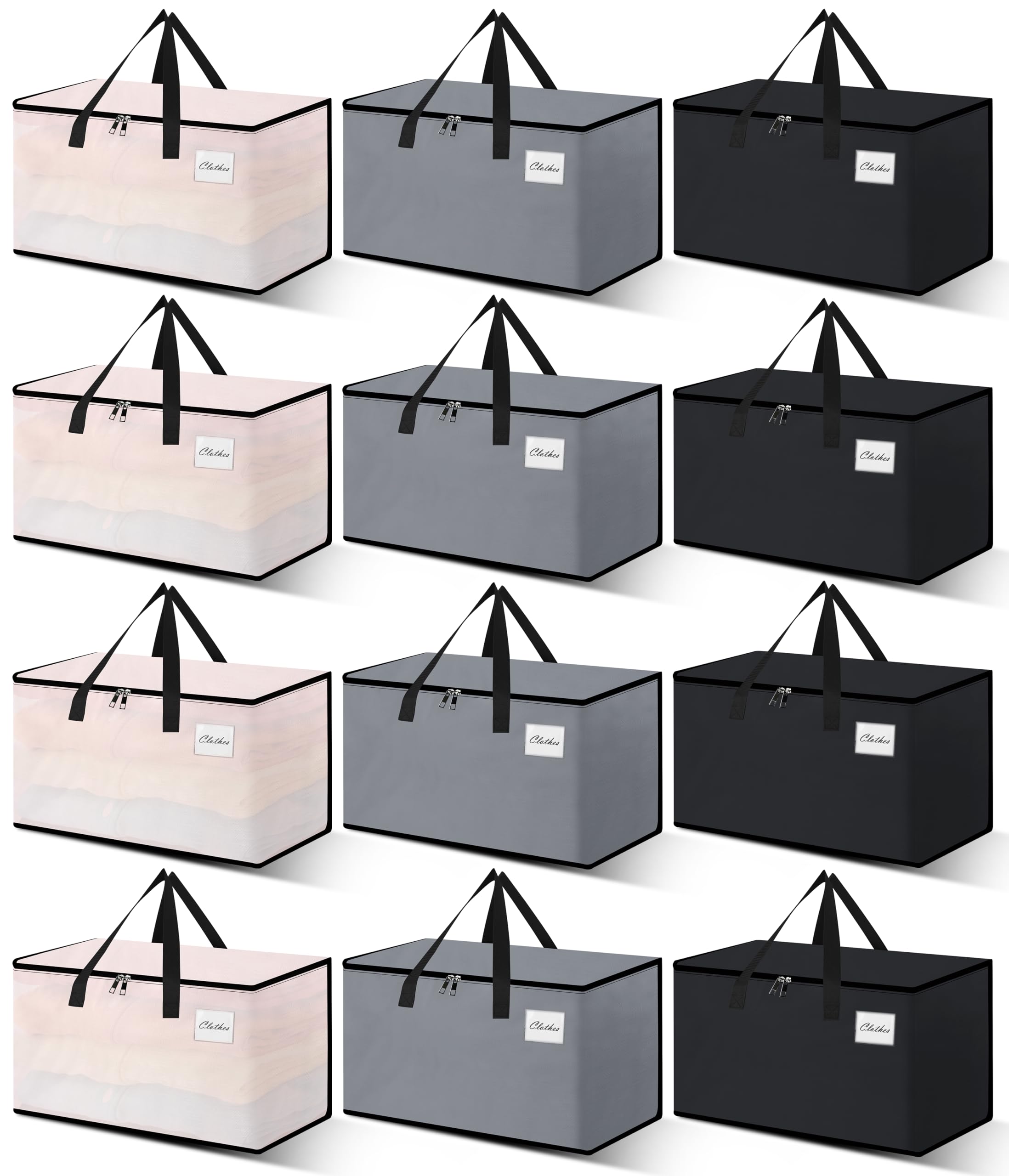 Naturelux Heavy Duty Moving Bags And Moving Boxes - Extra Large Packing Bags And Storage Totes, Collapsible And Foldable Option