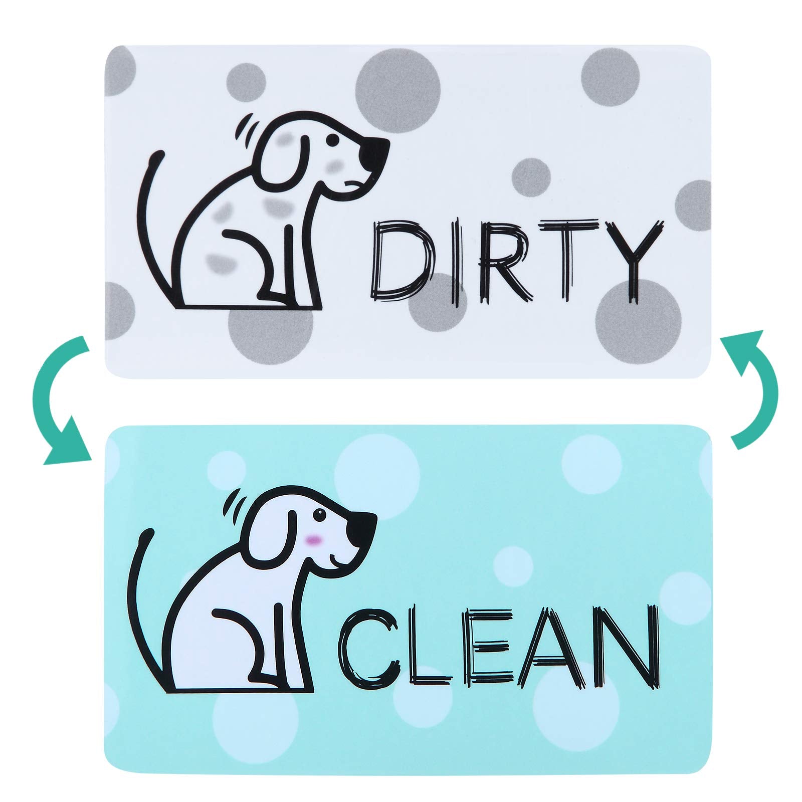 Mudor Dishwasher Magnet Clean Dirty Sign, Double Sided Flip Indicator With Strong Magnet, Universal Kitchen Dishwasher Magnet Co