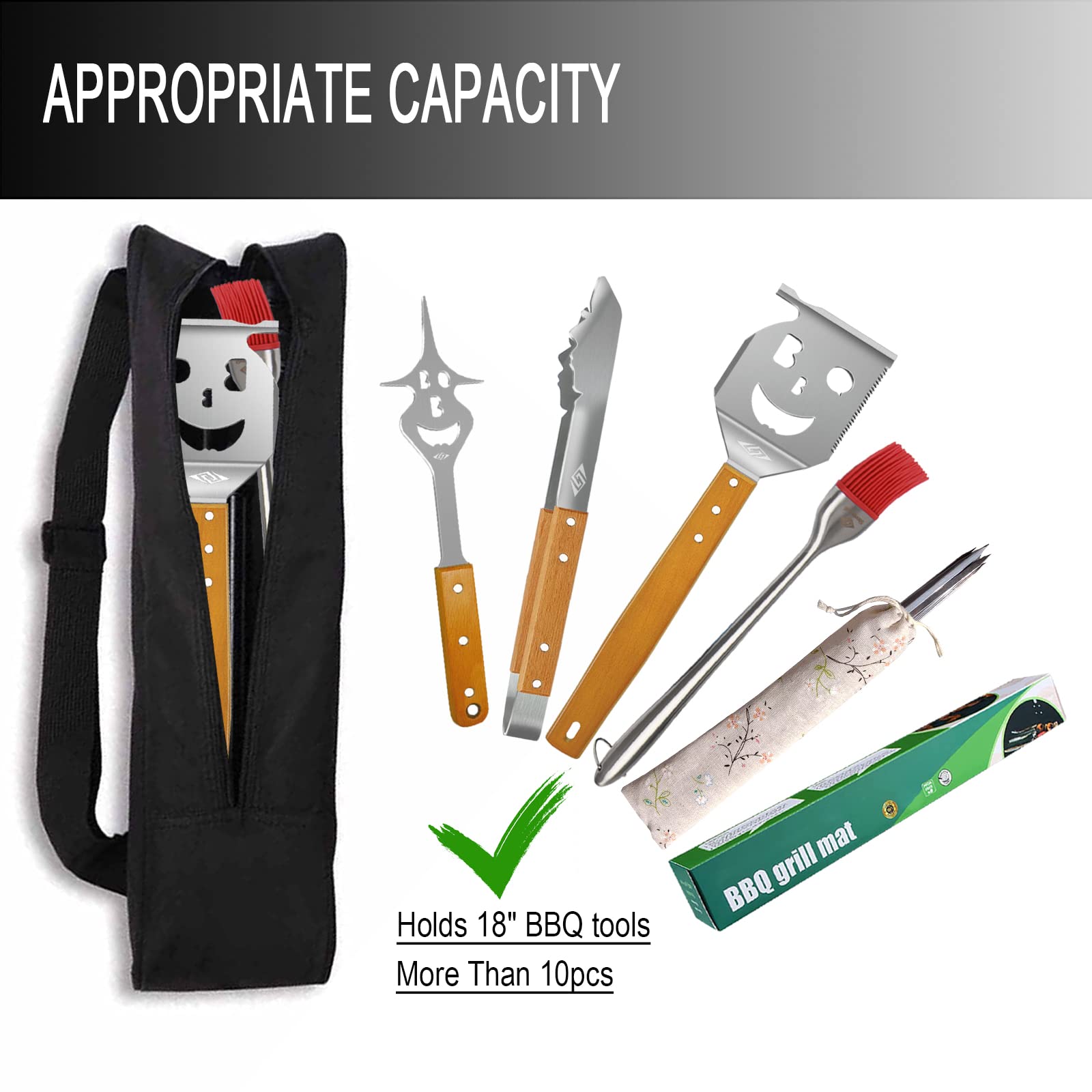 Grill Storage Bag, Grilling Bags For Outdoor Grilling, Grill Tool Storage, Grill Hardware & Tools Bbq Bag, Oxford Cloth Bbq Tool