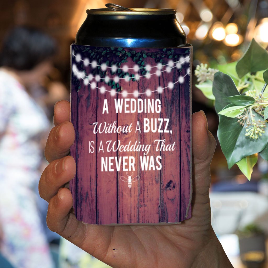 Victorystore Can And Beverage Coolers: Customizable ''Without A Buzz    Wedding Can Coolers (150)