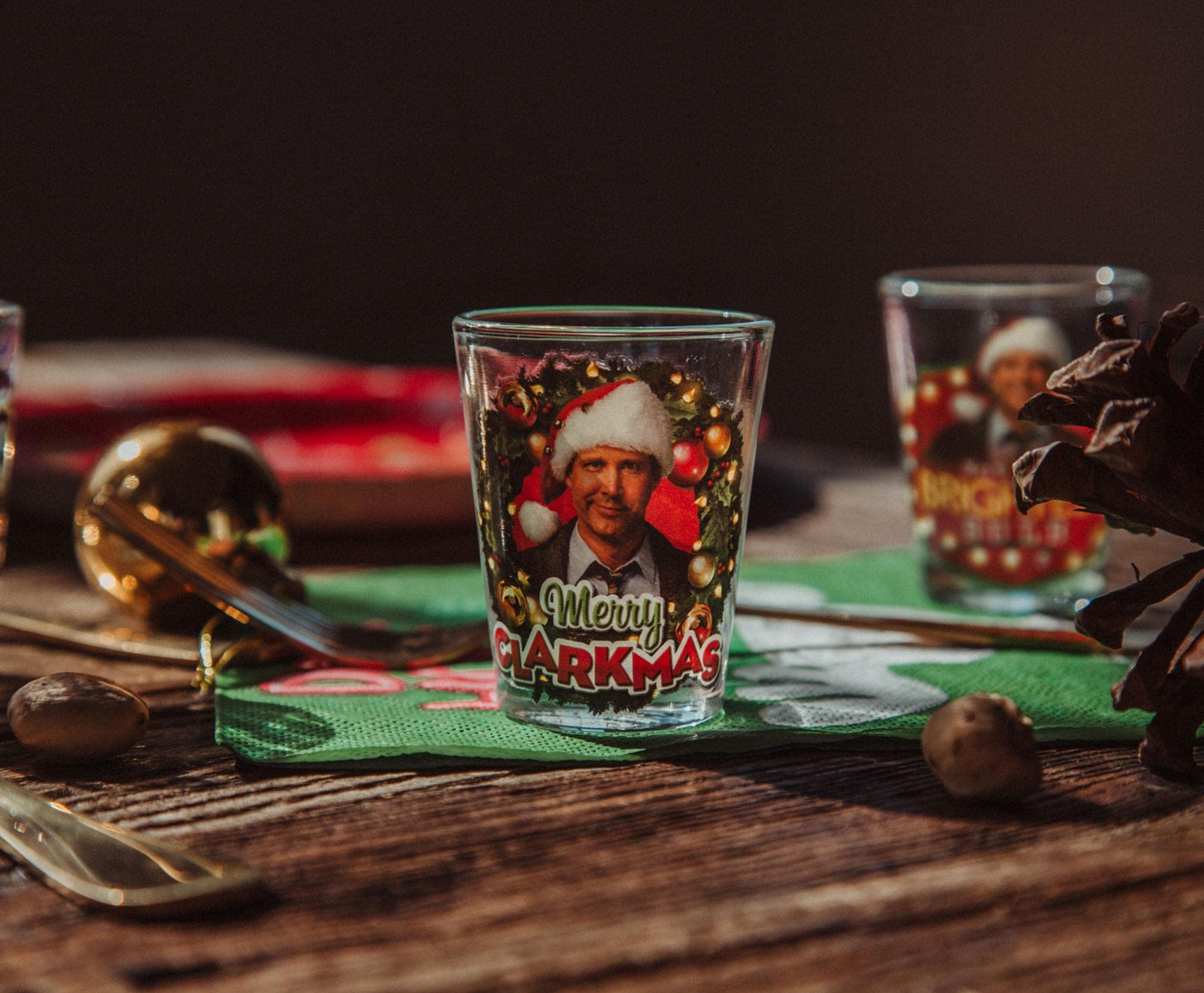 National Lampoons Christmas Vacation 4 Piece Mini Glass Set