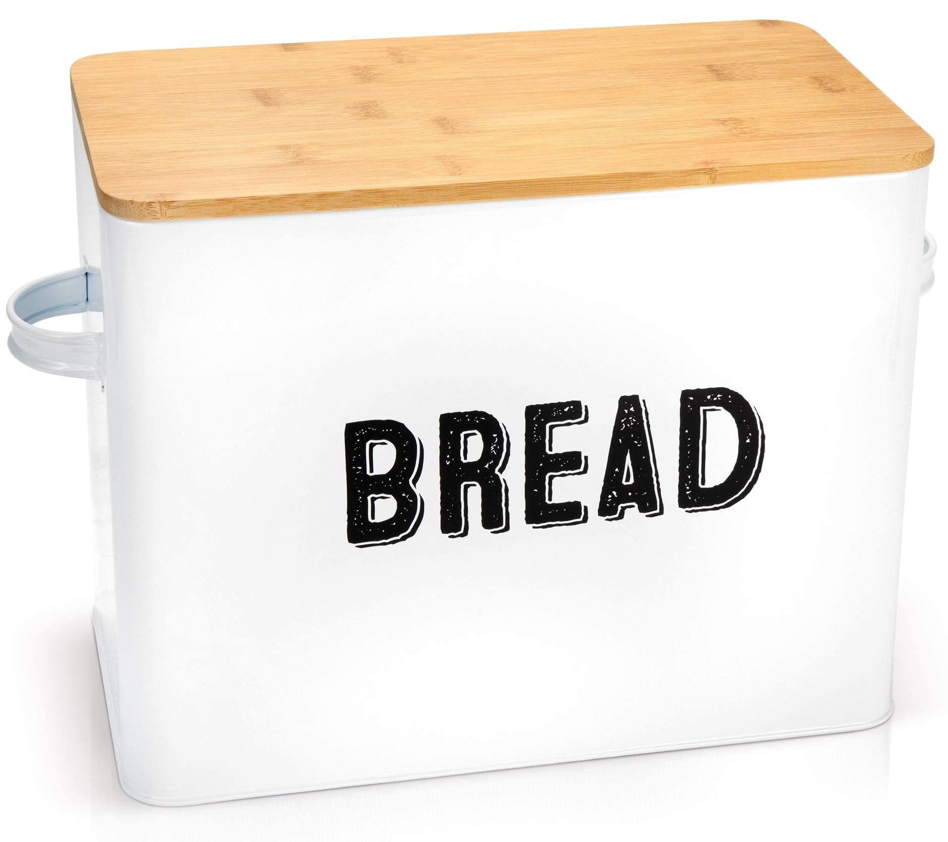 Granrosi Large White Bread Box For Kitchen Countertop, Bread Storage Container, Breadbox, Bread Container, Bread Boxes, Bread Ke