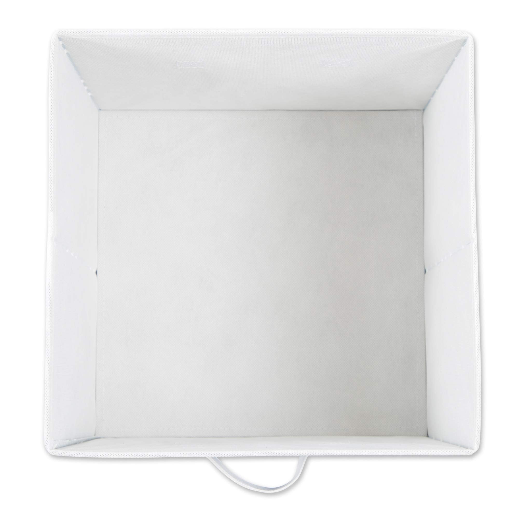 DII Non Woven Storage Collection Polka Dot Collapsible Bin  French Blue & White  Small Set  11x11x11 Cube  2 Piece