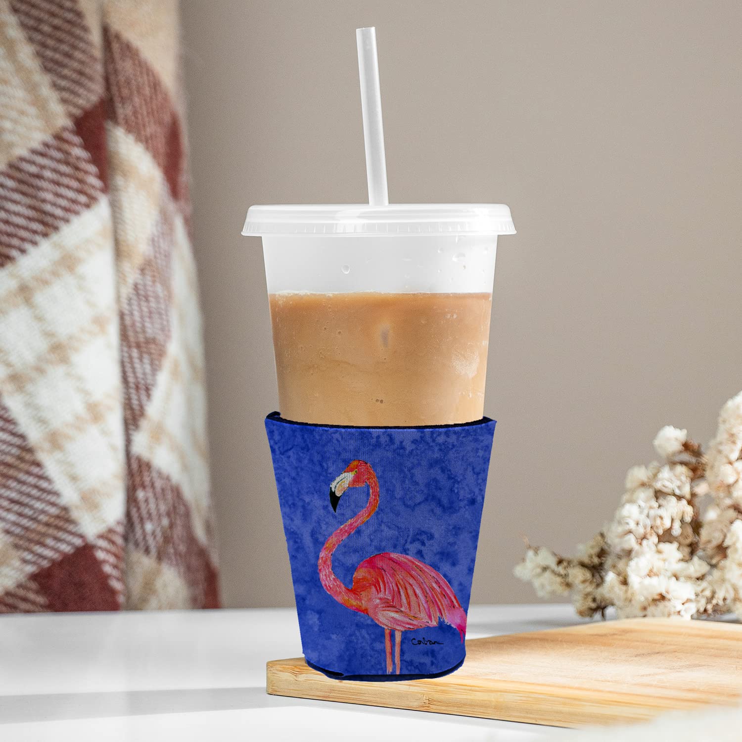 Bird - Flamingo  Red Solo Cup Beverage Insulator Hugger