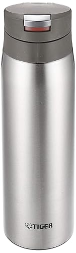 Tiger MCX-A502XC Sahara Mug  Stainless Steel Bottle  16.9 fl oz (500 ml)  One-Touch  Lightweight  Clear Stainless Steel
