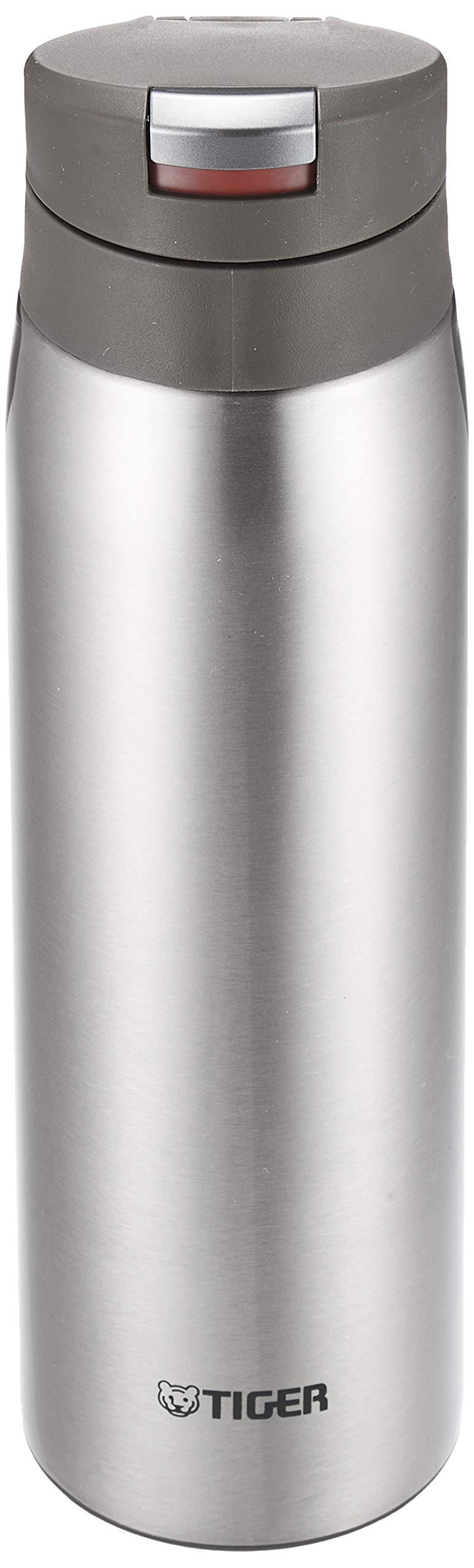 Tiger Mcx-A502Xc Sahara Mug, Stainless Steel Bottle, 16.9 Fl Oz (500 Ml), One-Touch, Lightweight, Clear Stainless Steel