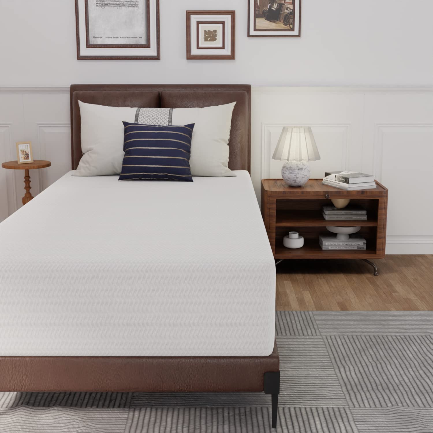 12 Inch Green Tea Memory Foam Mattress Bed-in-a-Box Medium Firm Mattress CertiPUR-US Certified Breathable Bed Mattress for Cooler Sleep Supportive & Pressure Relief Twin