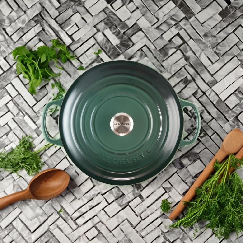 Le Creuset Enameled Cast Iron Signature Round Dutch Oven, 9 Qt., Artichaut
