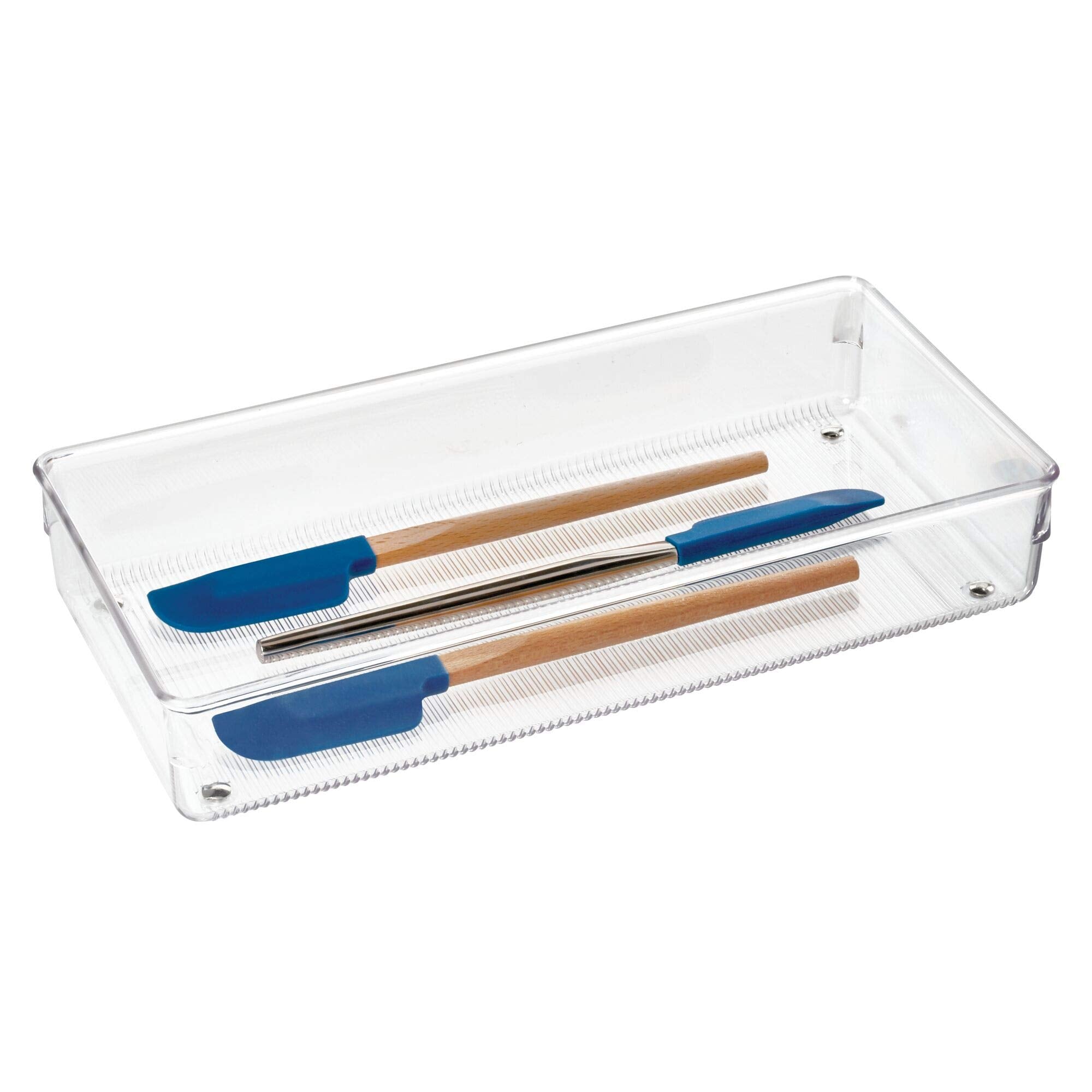 iDesign Recycled Plastic Drawer Organizer Bin -Linus Collection - Clear