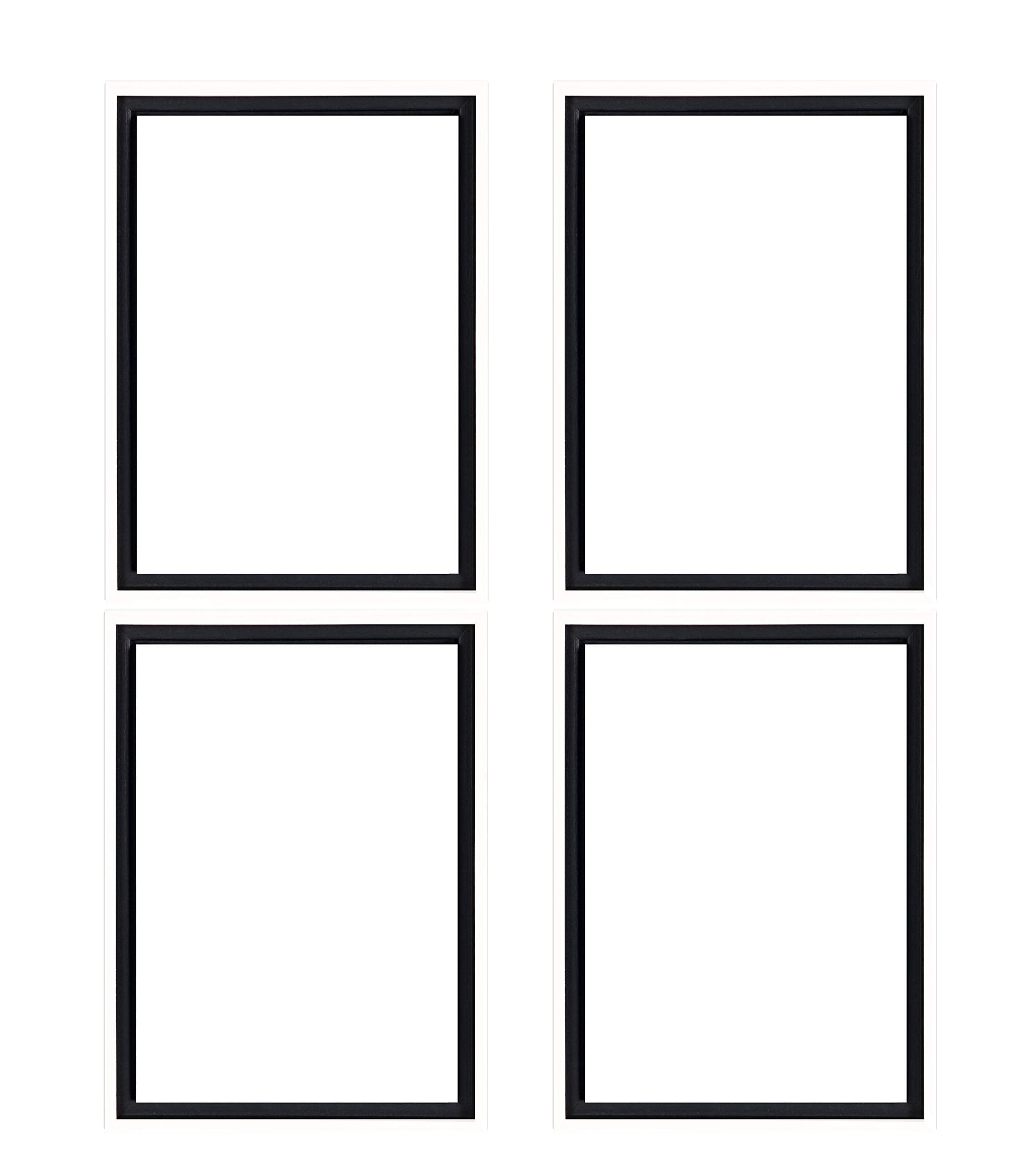 Creative Mark Illusions Floater Frame For 3/4 Deep Canvases - 24x36 White - No Glass or Backing - Wood Composite Floating Illusi