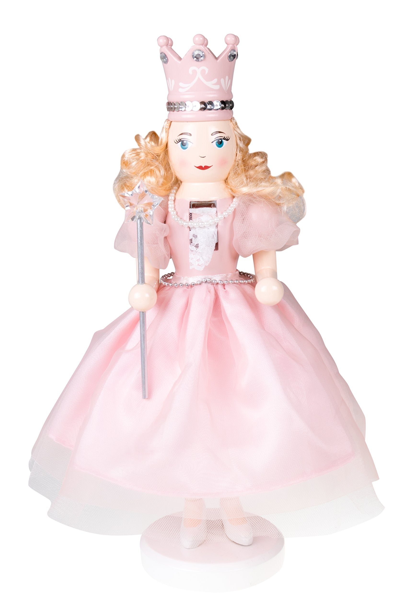 Clever Creations Sugar Plum Fairy 14 Inch Traditional Wooden Nutcracker, Festive Christmas D  cor for Shelves and Tables