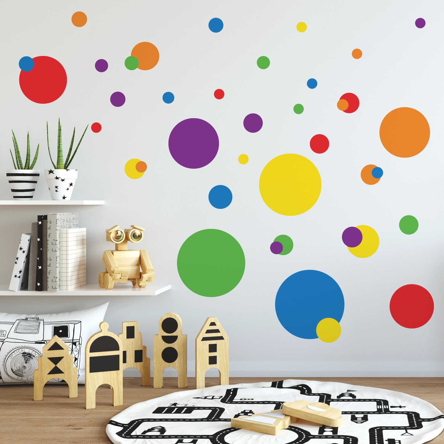 Roommates Rmk1248Scs Just Dots Peel And Stick Wall Decals