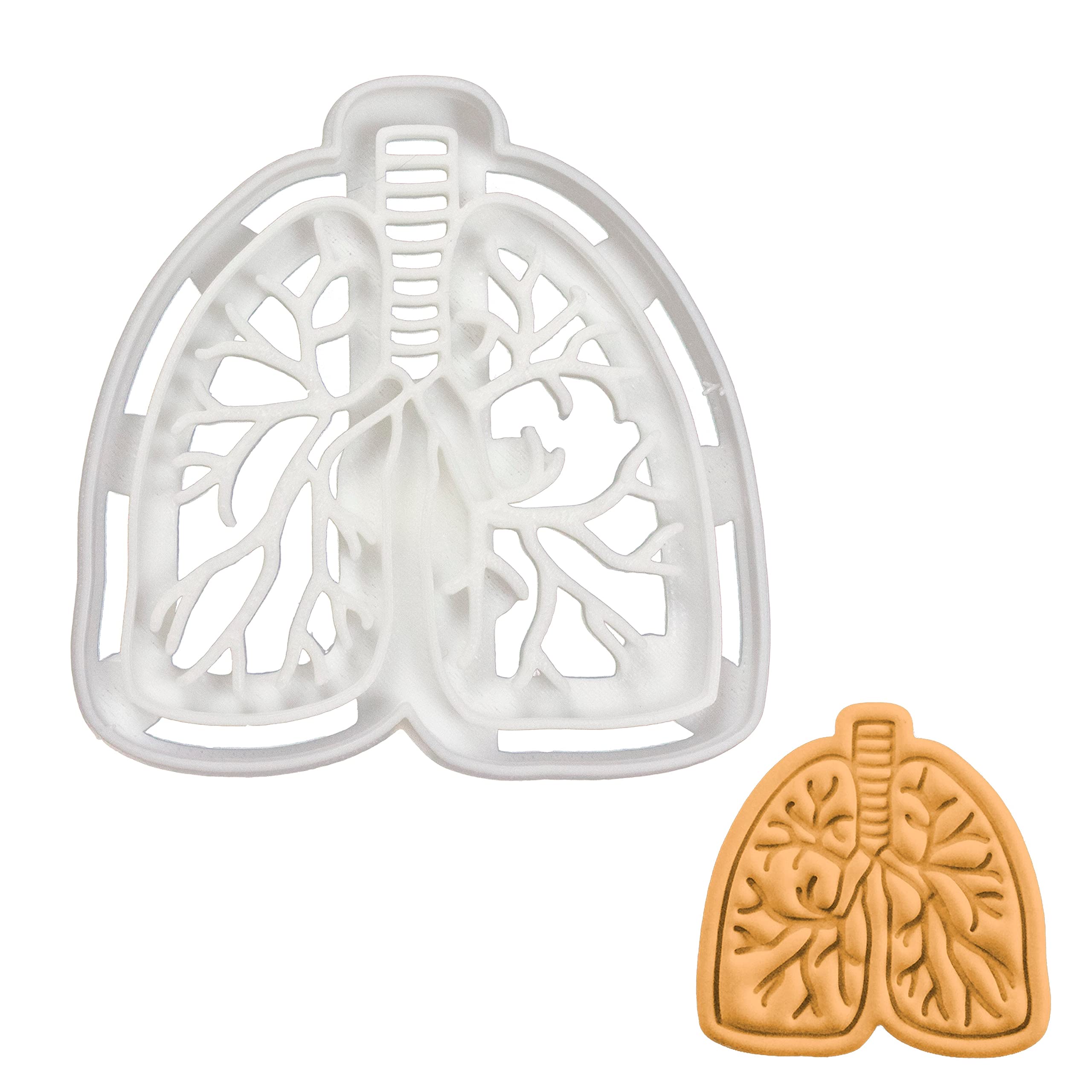 Anatomical Lungs Cookie Cutter, 1 Piece - Bakerlogy