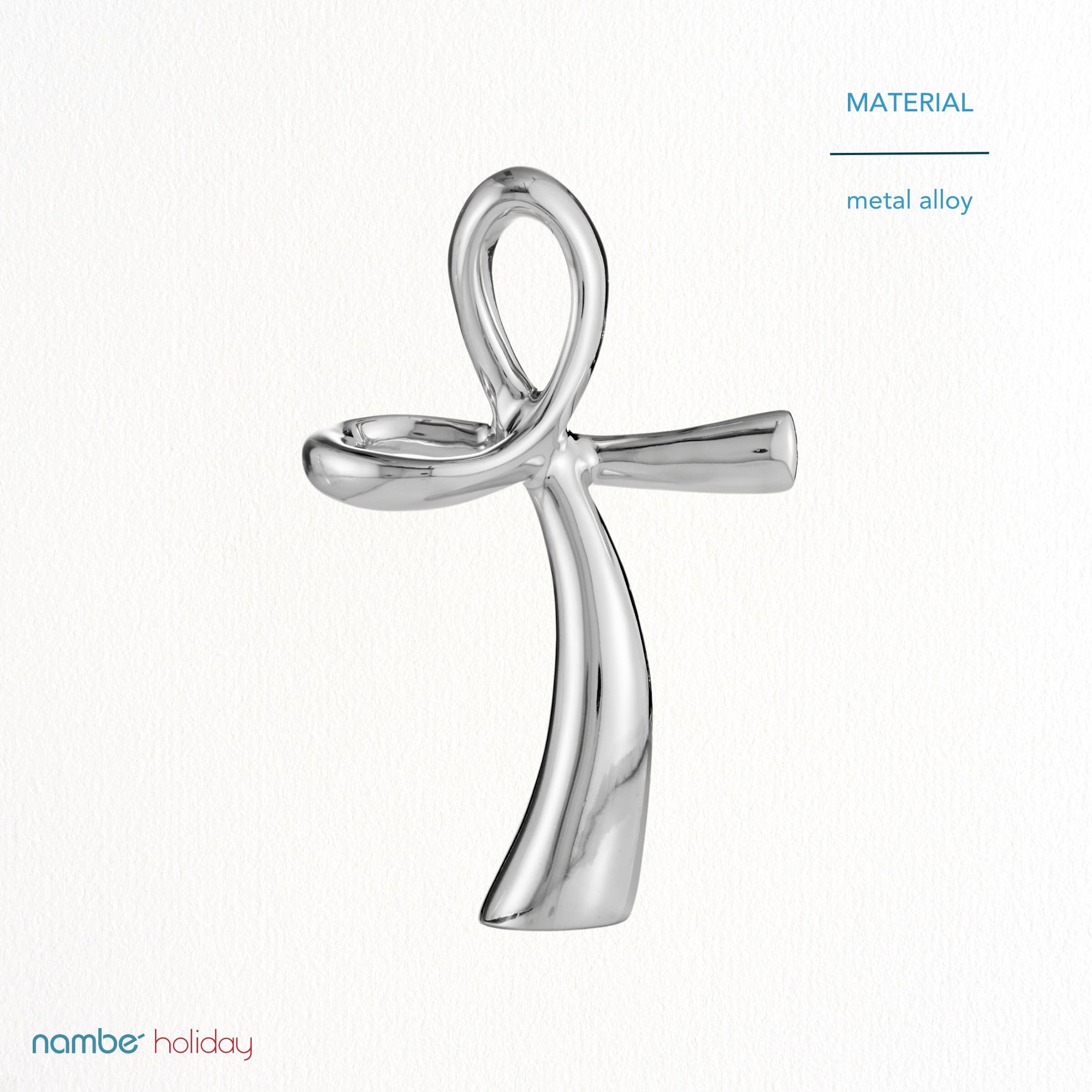 Namb   Sculptural Standing Cross - Religious Holiday Decoration, Spiritual Accent for Mantels, Tables, or Shelves, Collectible N